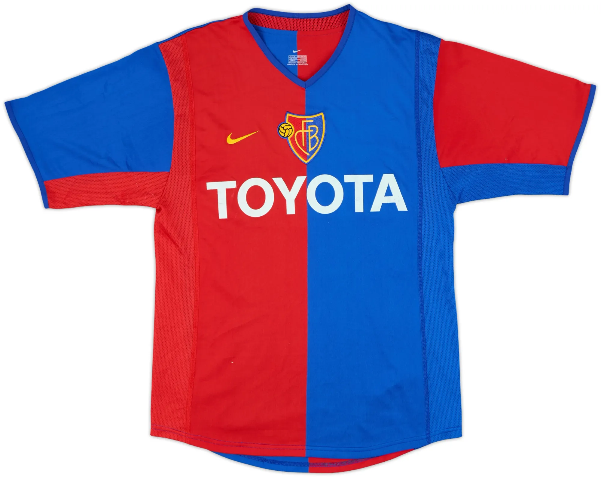 Nike FC Basel Mens SS Home Shirt 2002/04