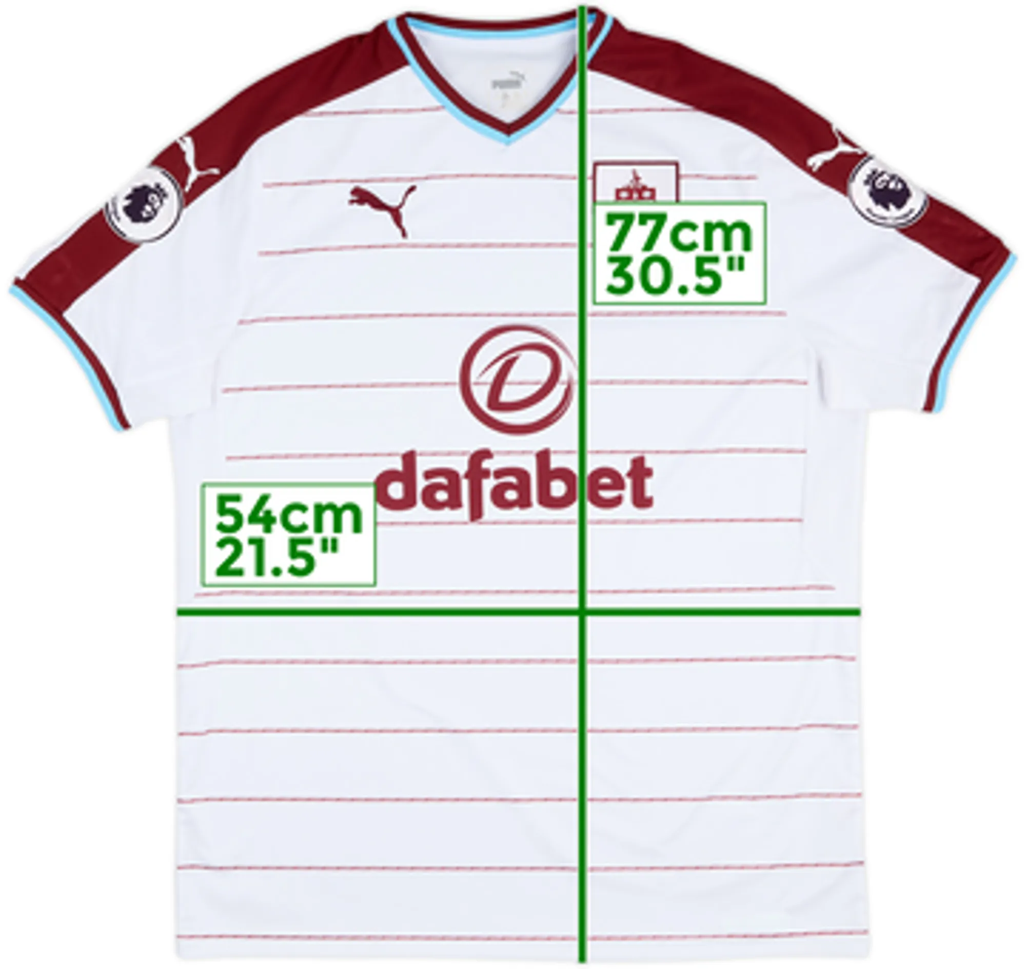 Puma Burnley Mens SS Away Shirt 2017/18