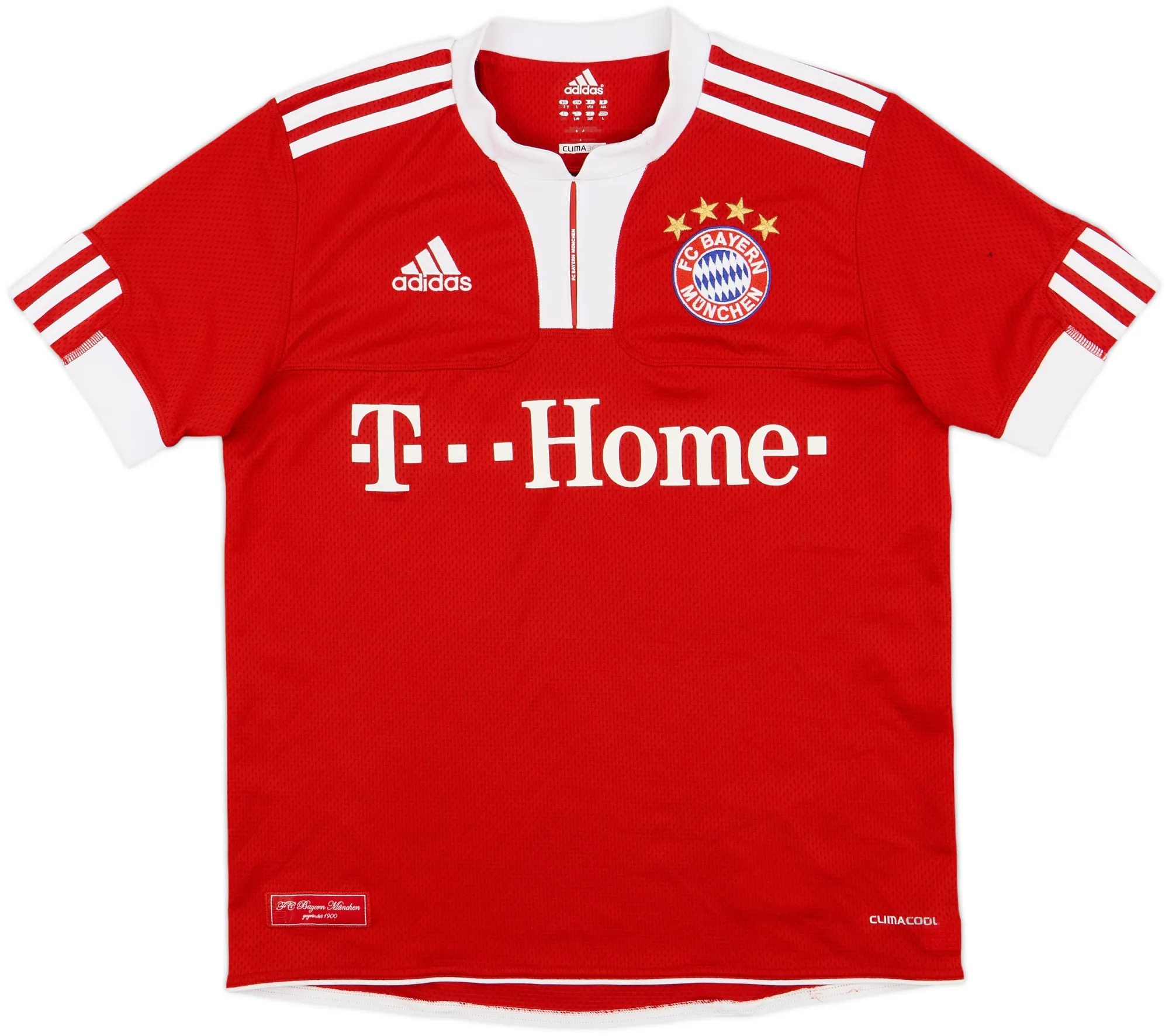adidas Bayern Munich Boys SS Home Shirt 2009/10