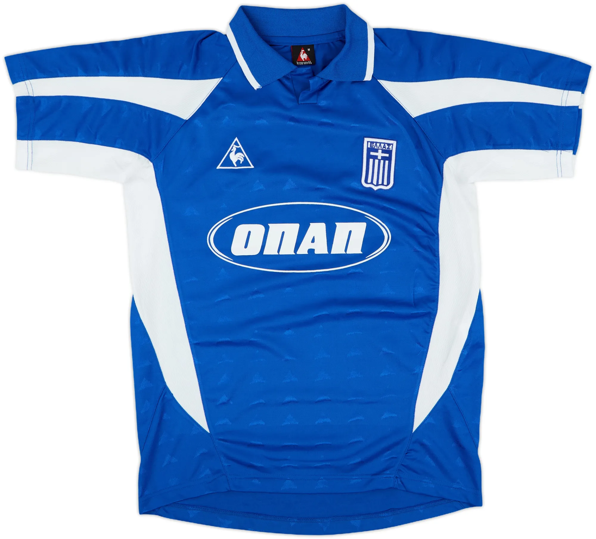 LeCoqSportif Greece Mens SS Home Shirt 2002