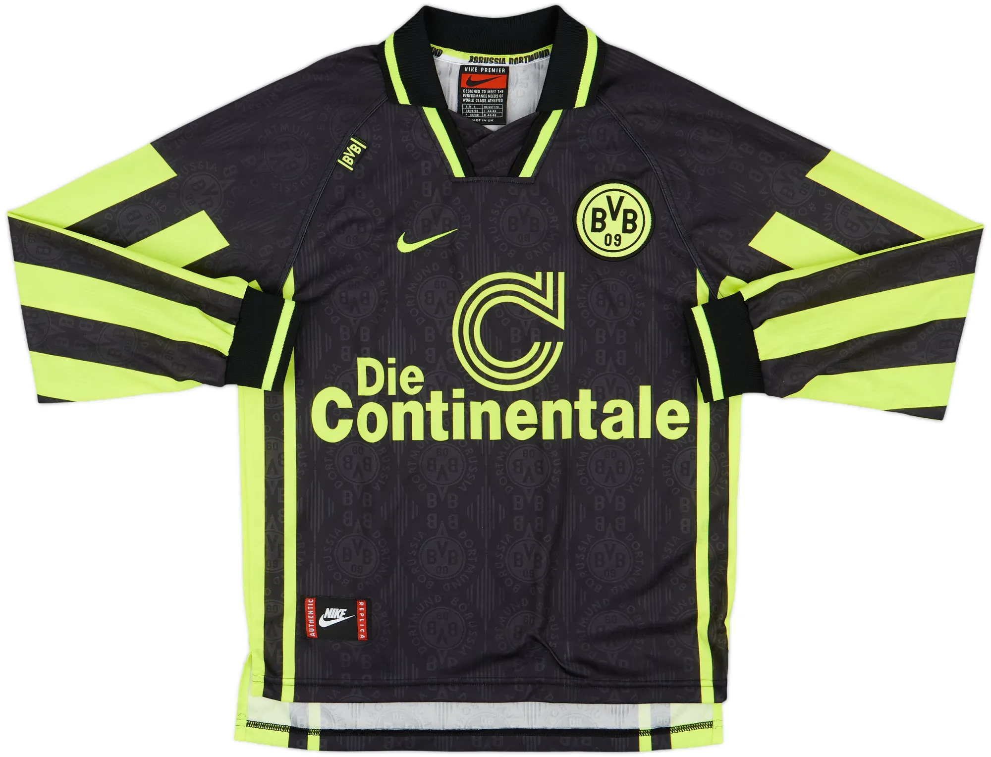 Nike Borussia Dortmund Mens LS Away Shirt 1996/97