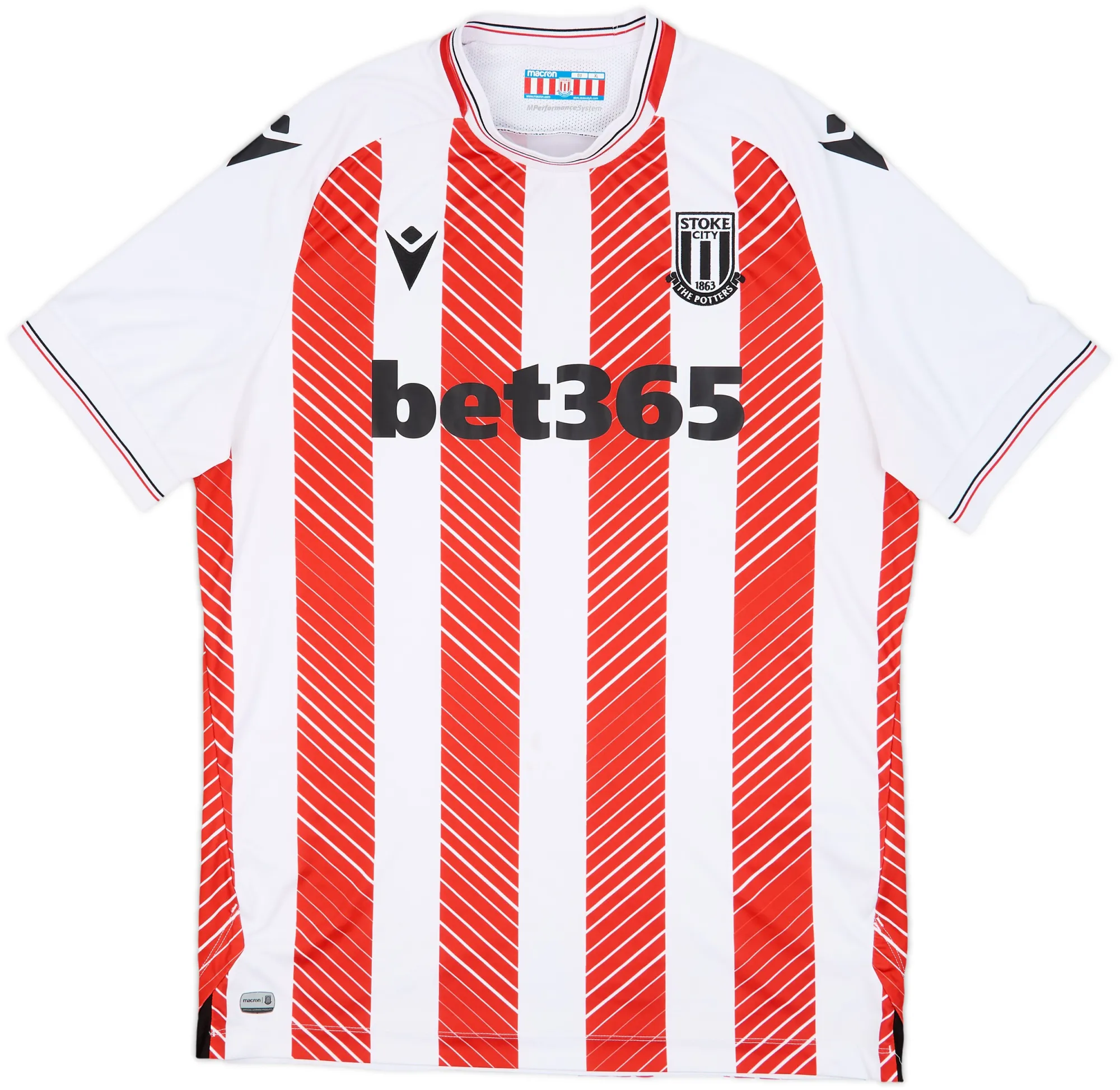 Macron Stoke City Mens SS Home Shirt 2022/23