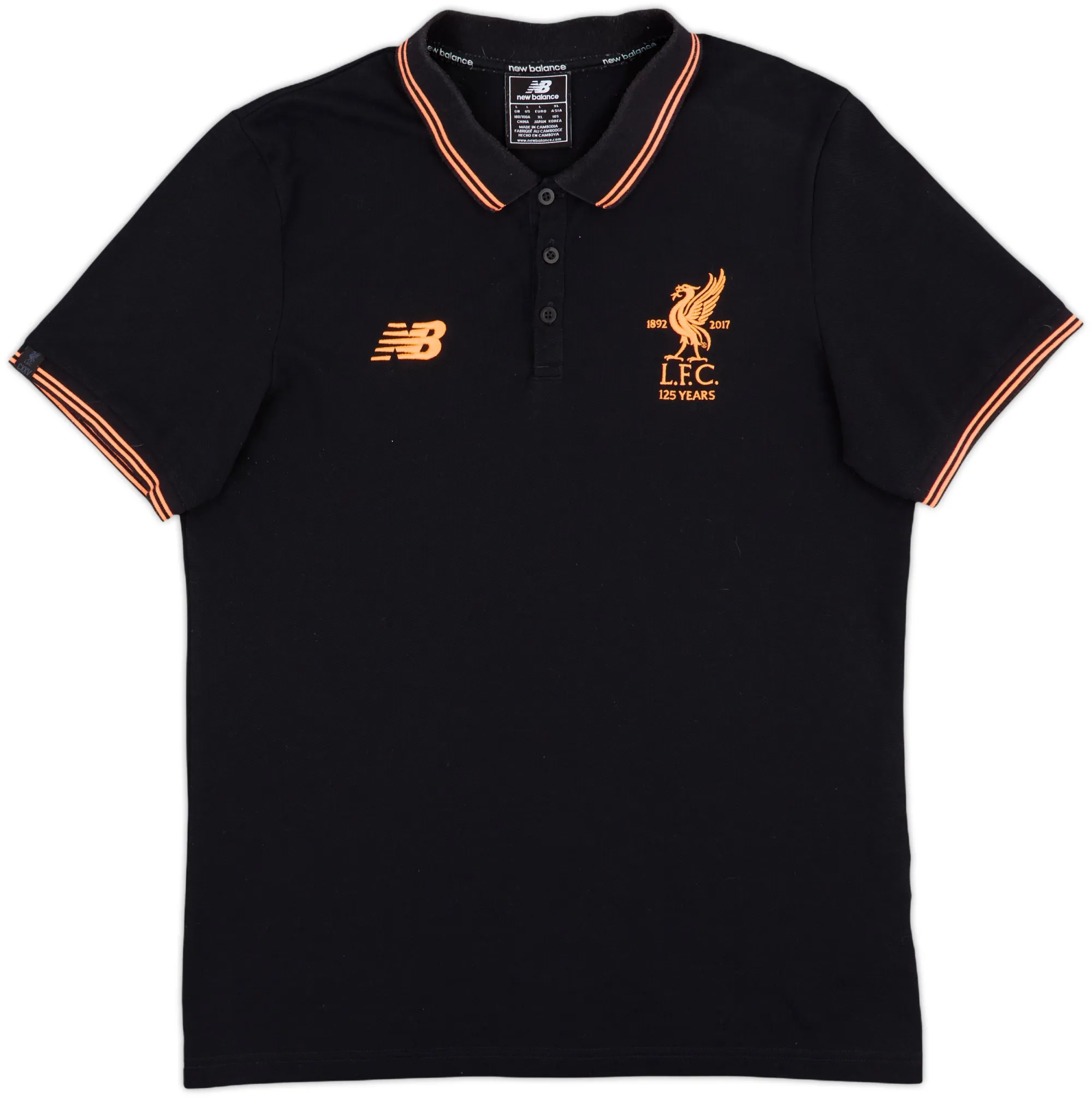 2017-18 Liverpool New Balance Polo Shirt - 8/10 - (L)