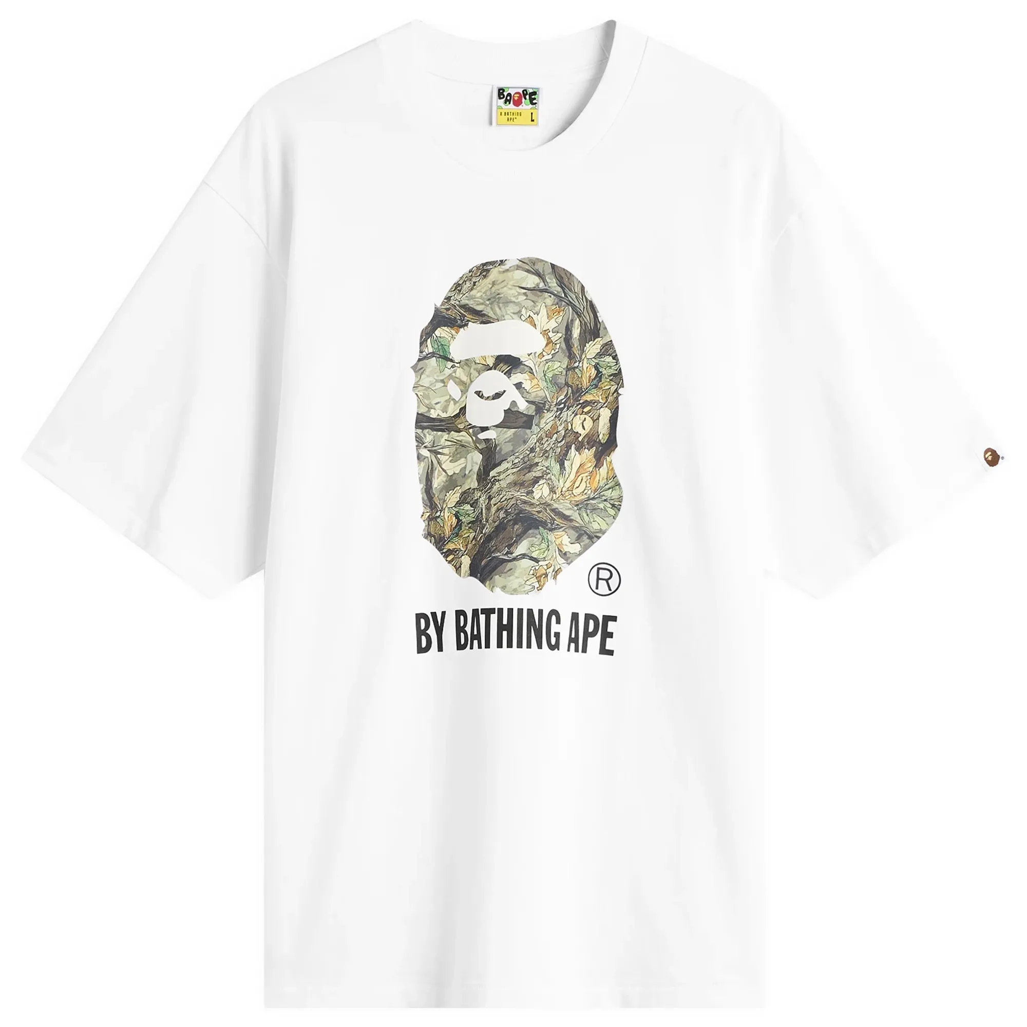 A Bathing Ape Men's Tree Edge Camo By Bathing Ape T-Shirt White
