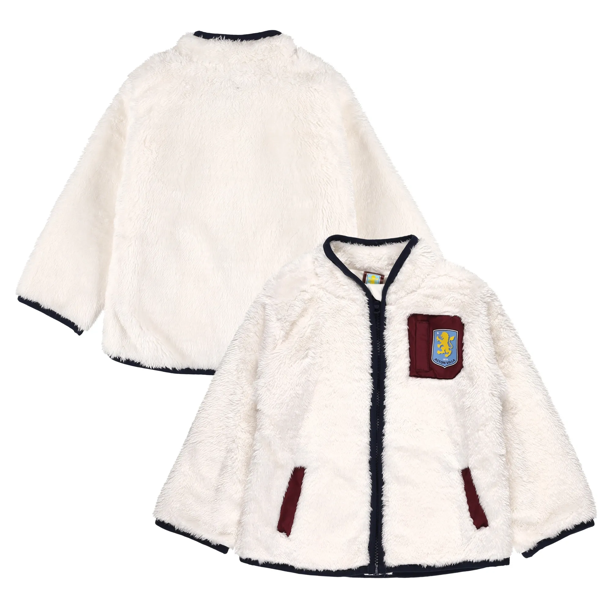 Aston Villa Teddy Borg Jacket - Ecru - Infants