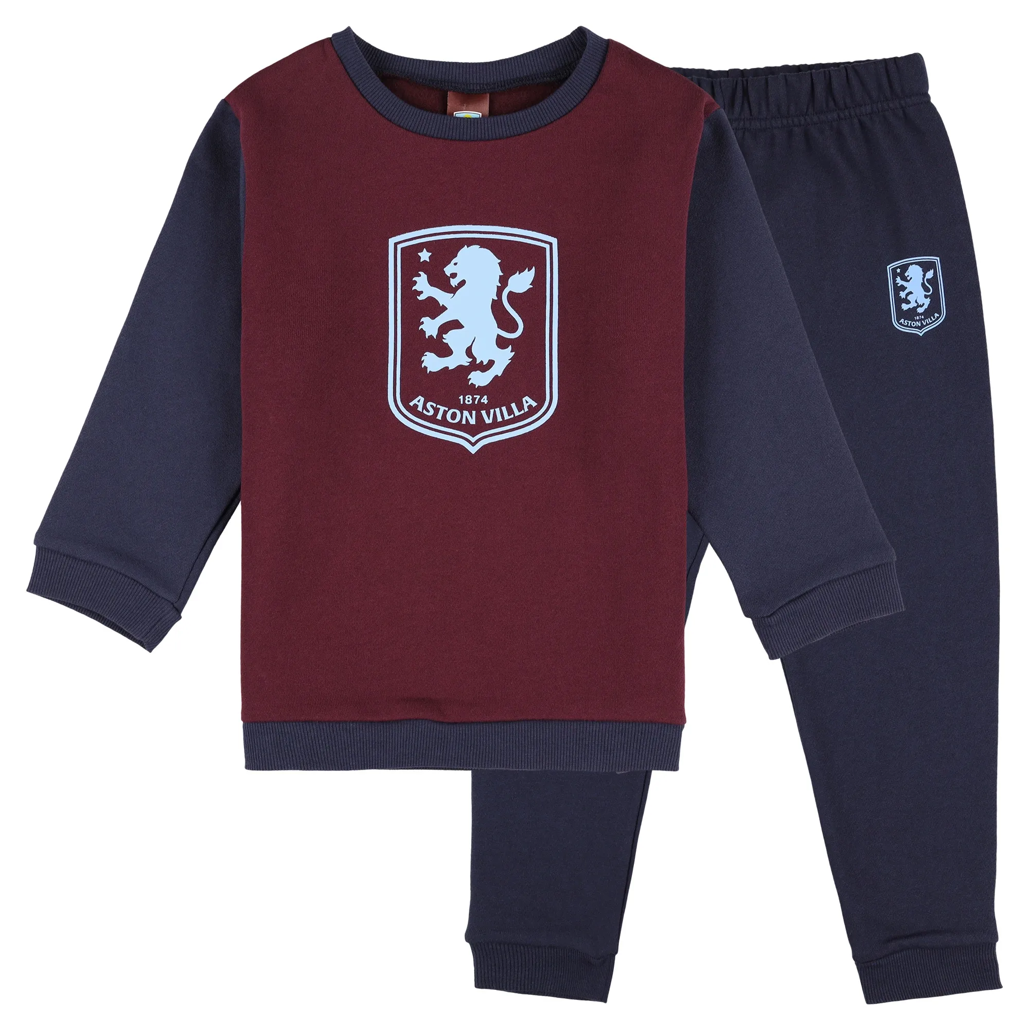 Aston Villa Sweatshirt and Joggers Set - Navy/Claret - Baby