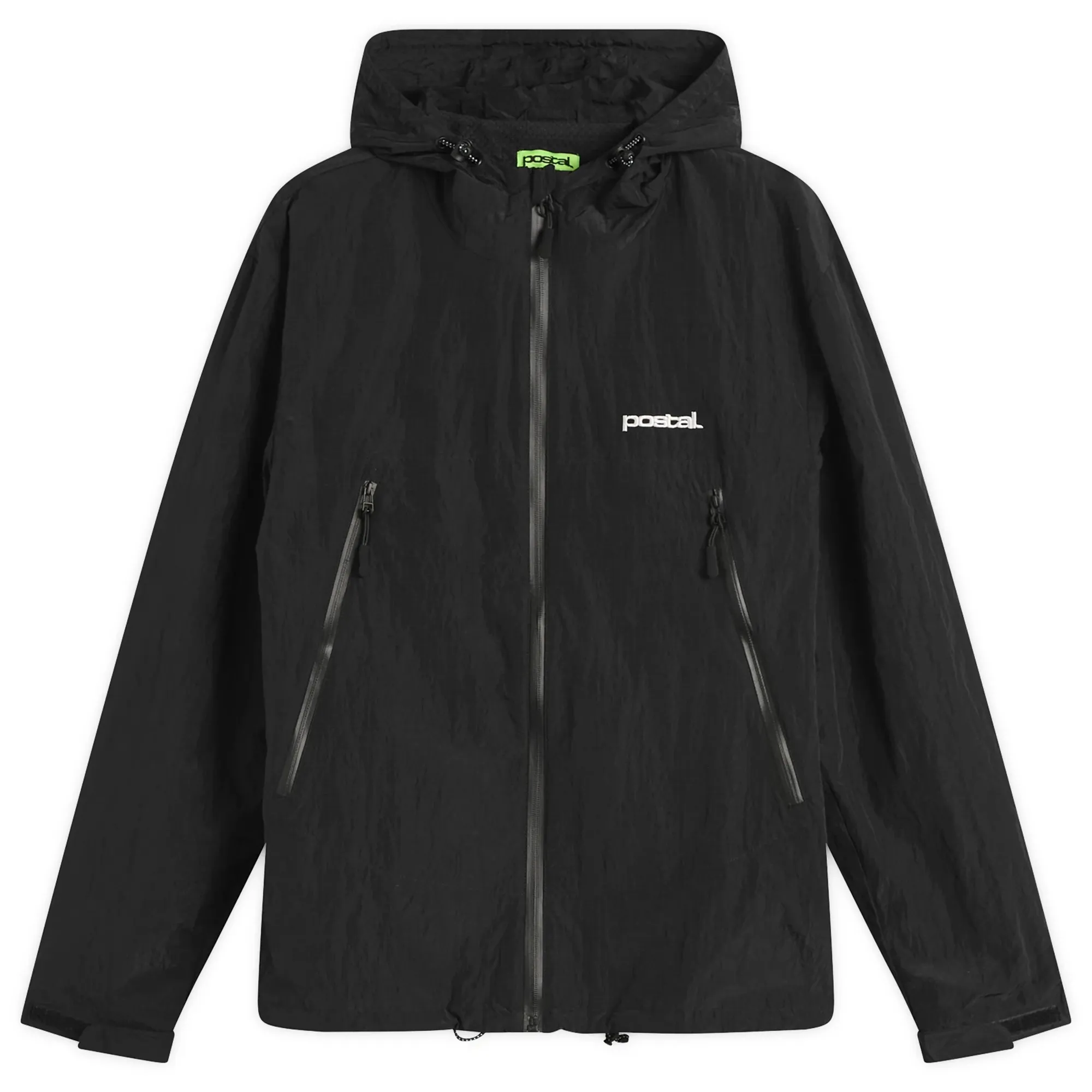 POSTAL Men's Discovery Shell Hooded Jacket Black