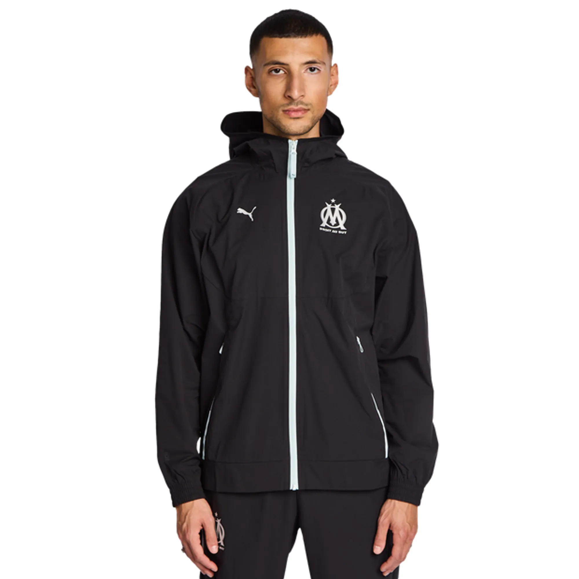Puma Olympic Marseille Men Track Tops - Black