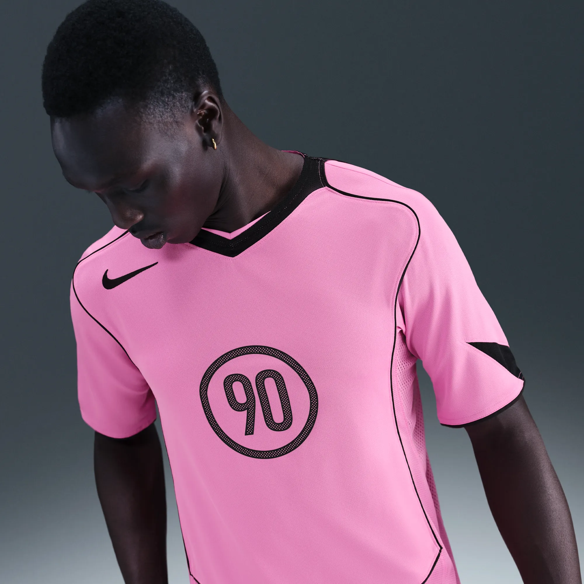 Nike Total 90 Men's Dri-FIT Short-Sleeve Football Top - Pink - Polyester