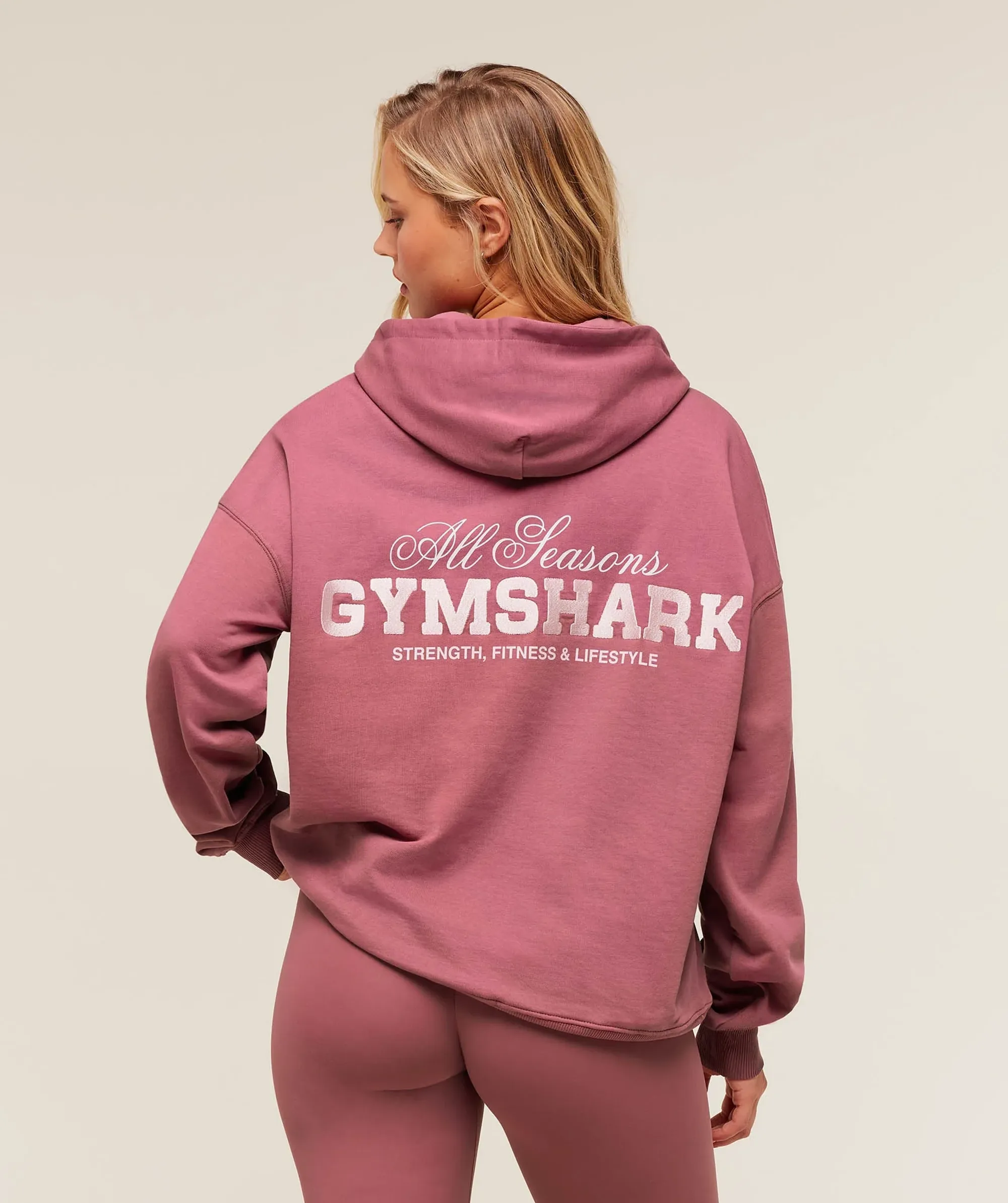  All Seasons Graphic Hoodie - Reset Pink