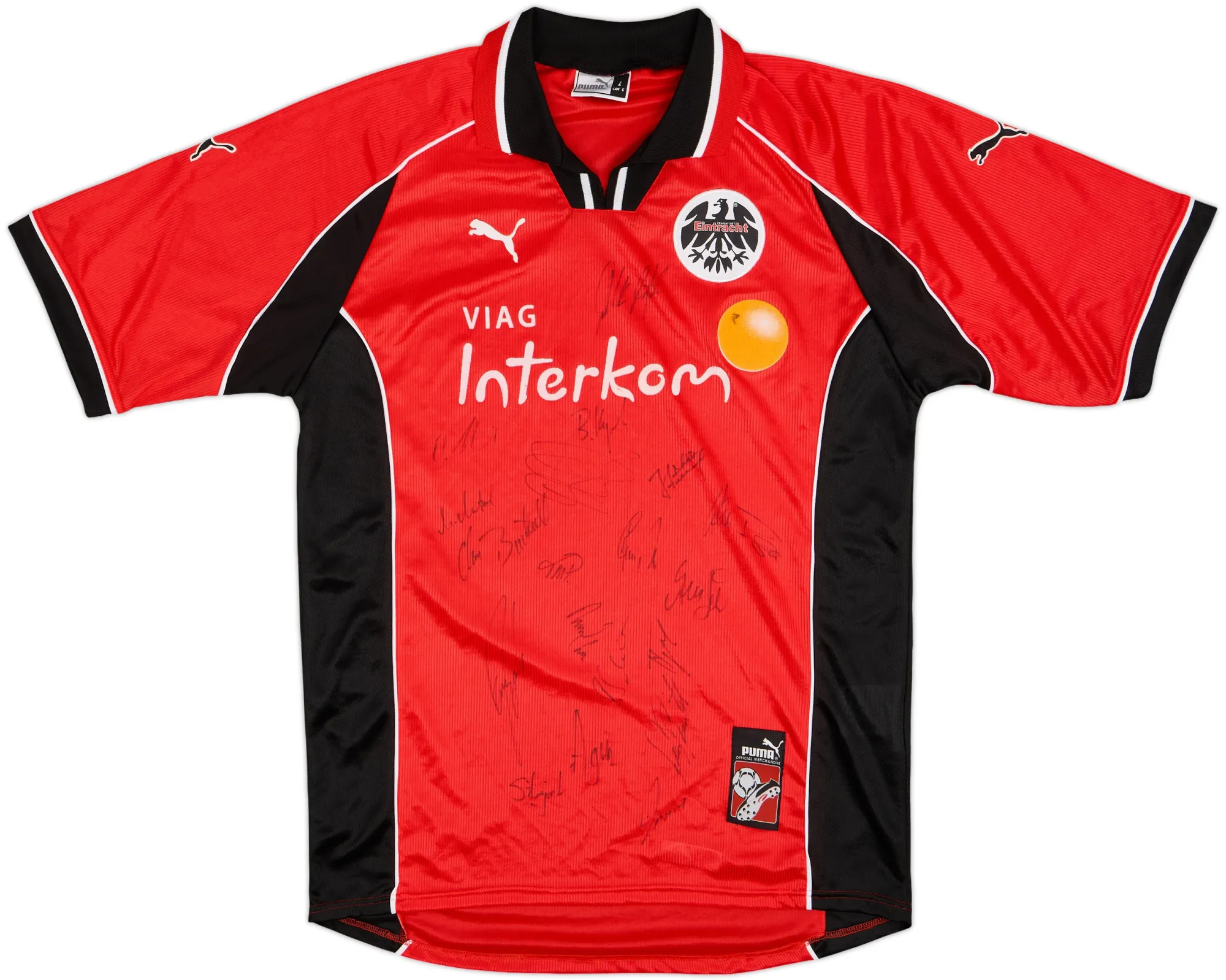 Puma Eintracht Frankfurt Mens SS Home Shirt 1998/00