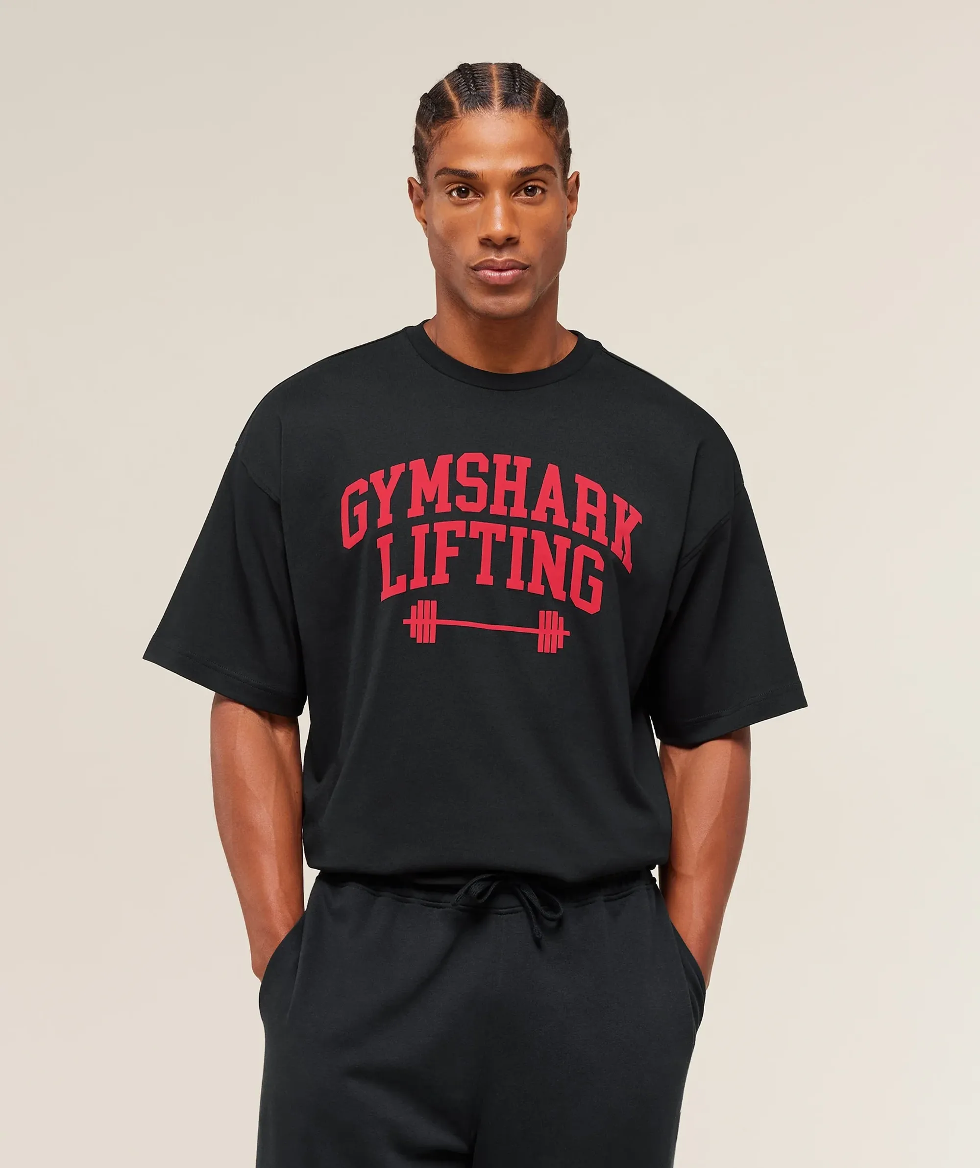   Lifting Barbell T-Shirt - Black