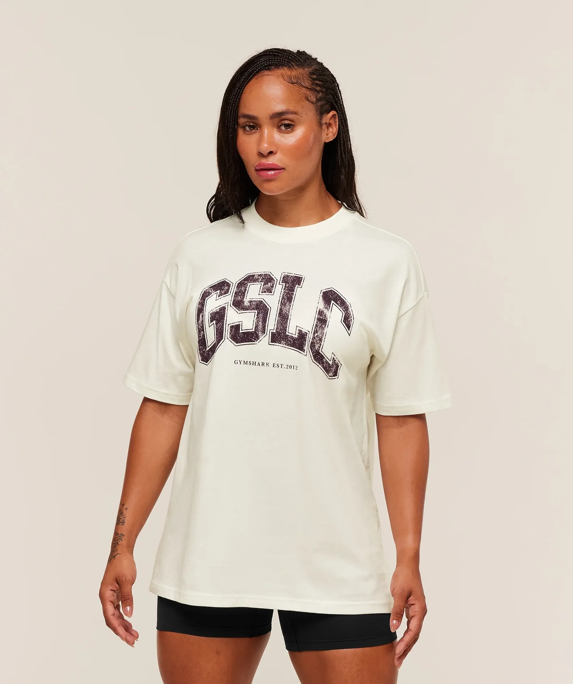  GSLC Lifting Club Short Sleeve T-Shirt - Soft White