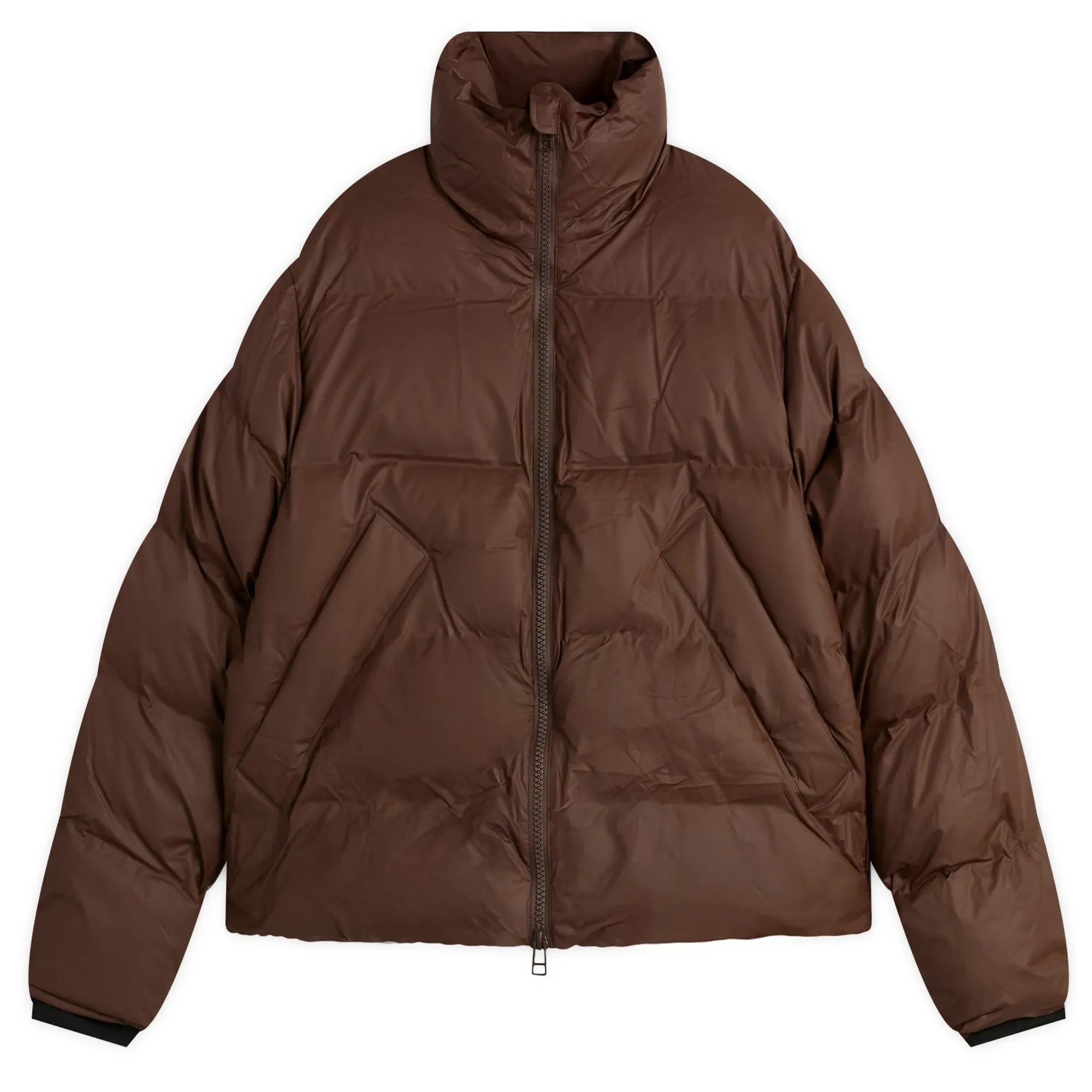 KASSL Editions Women's x Tretorn Hybrid Shelter Short Padded Jacket Coffee Brown