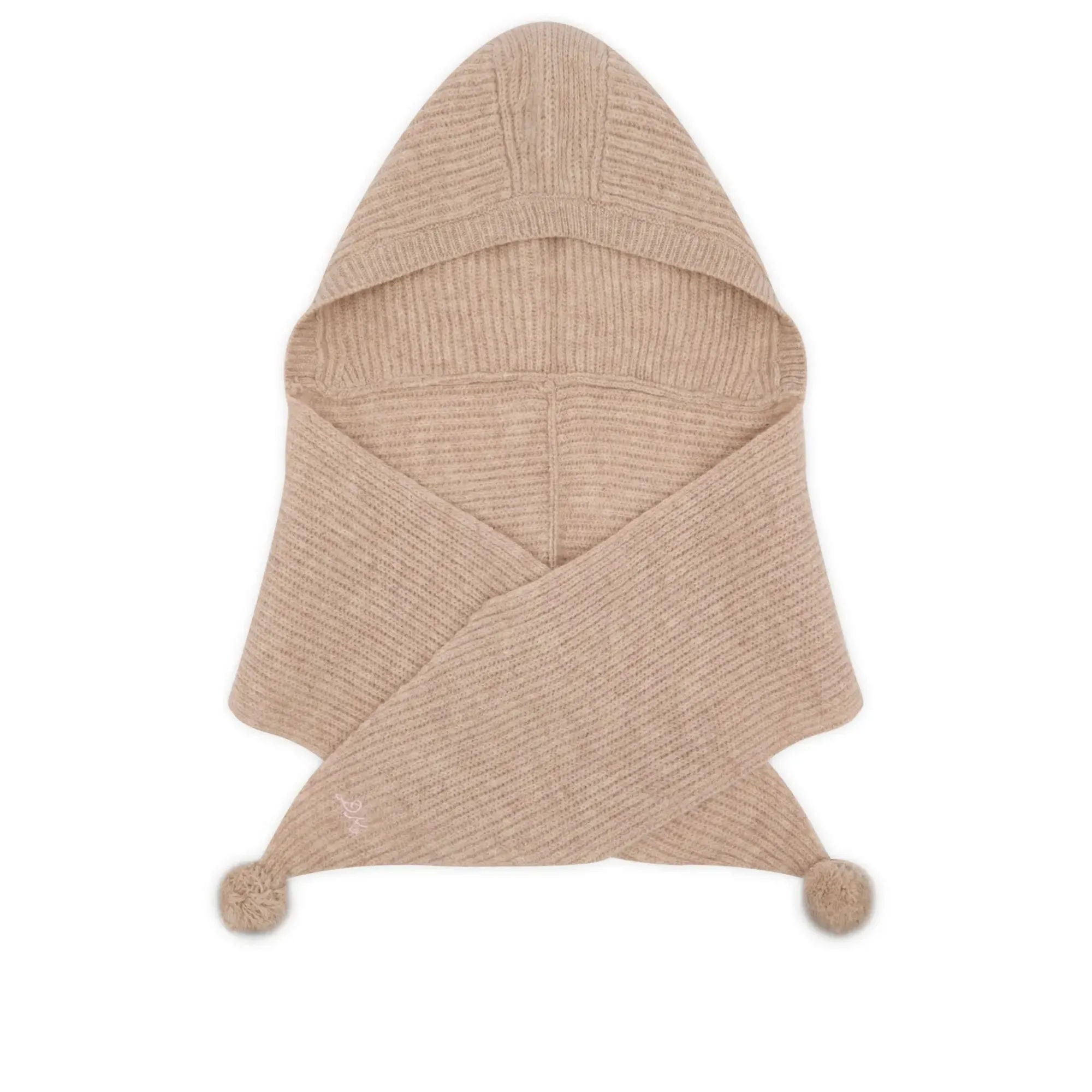 Damson Madder Women's Tie Front Hood Oatmeal