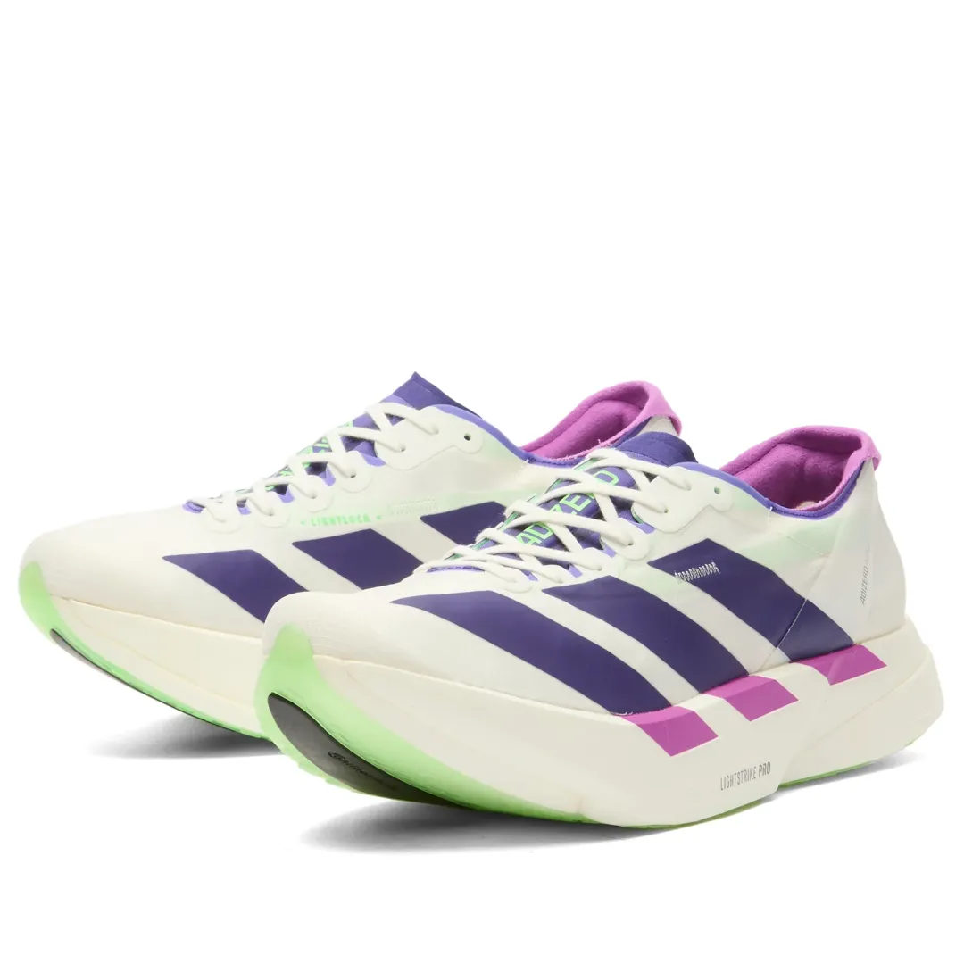 adidas Adizero Adios Pro 4 Sneaker White/Collegiate Purple  display picture 1
