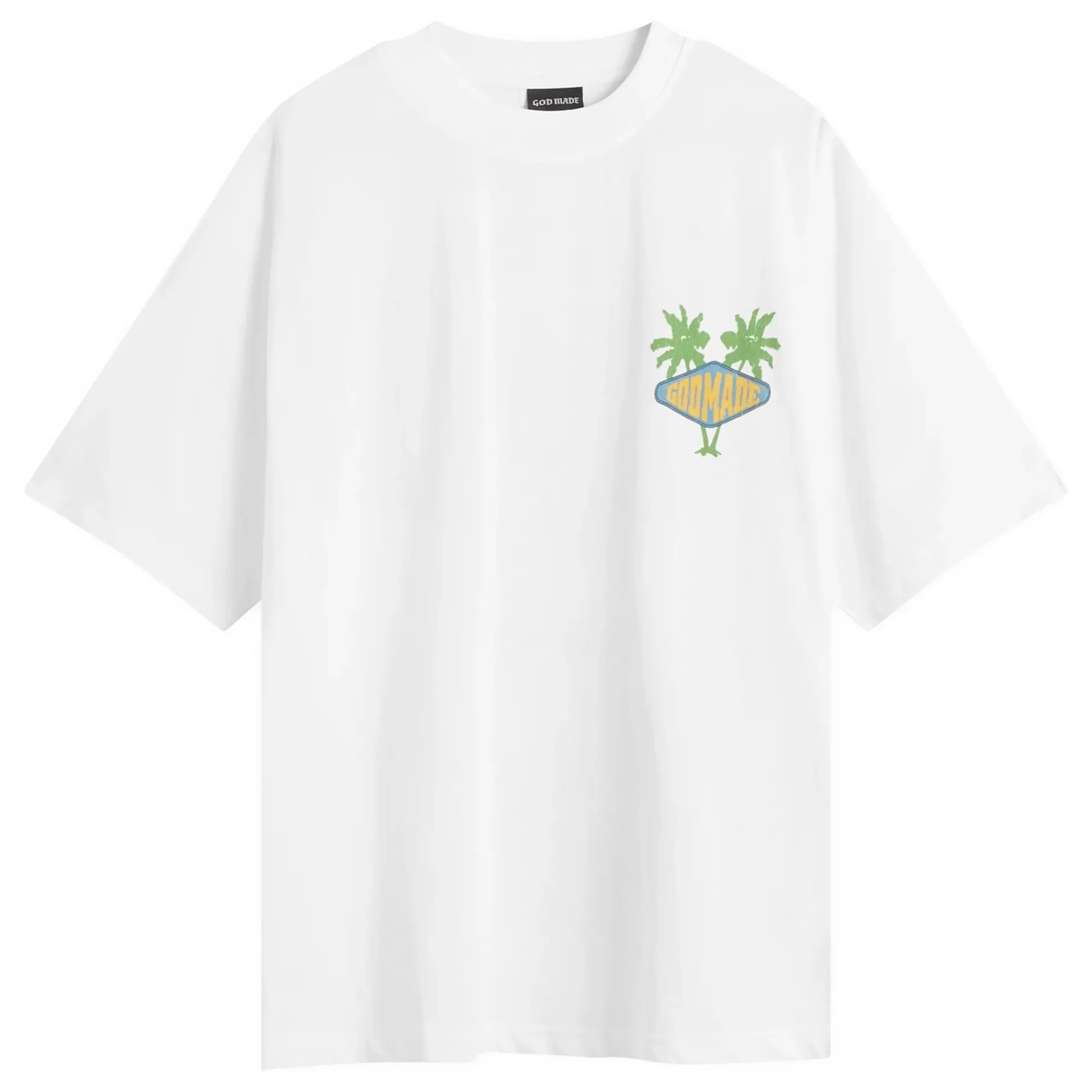God Made Men's Ocean Side T-Shirt Off White