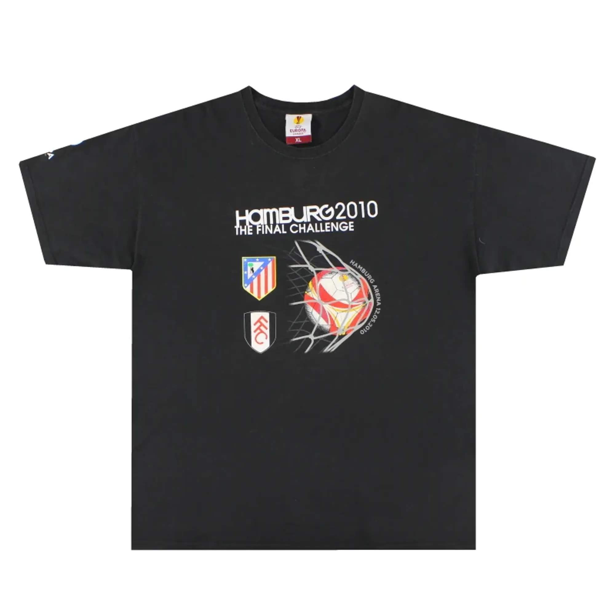 2010 UEFA Europa League Final Graphic Tee XL - Other European Clubs / Very Good 