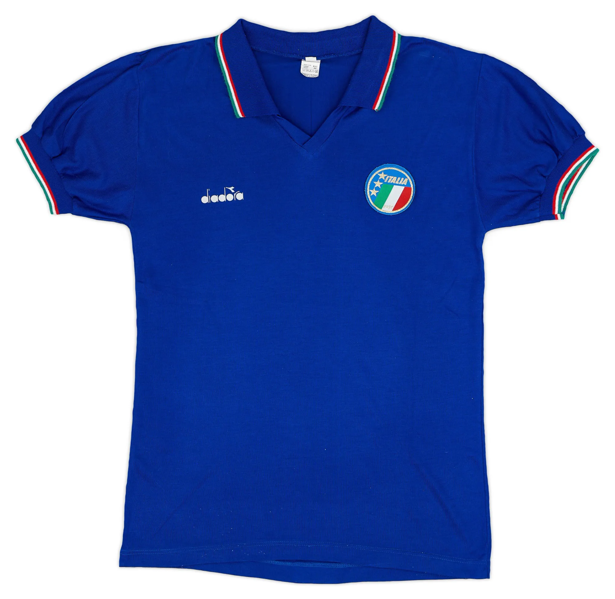 Diadora Italy Mens SS Home Shirt 1986