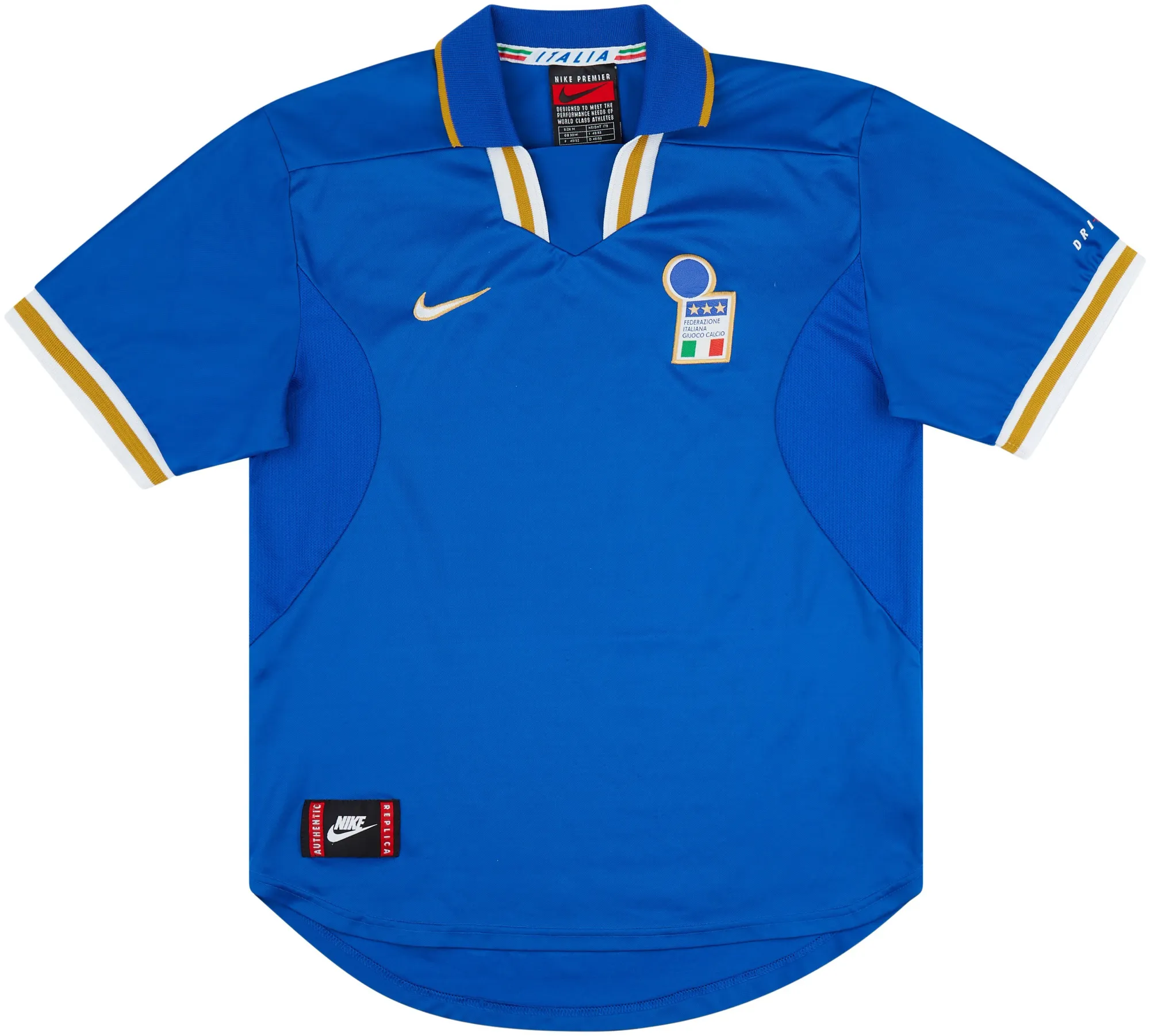 Nike Italy Mens SS Home Shirt 1996