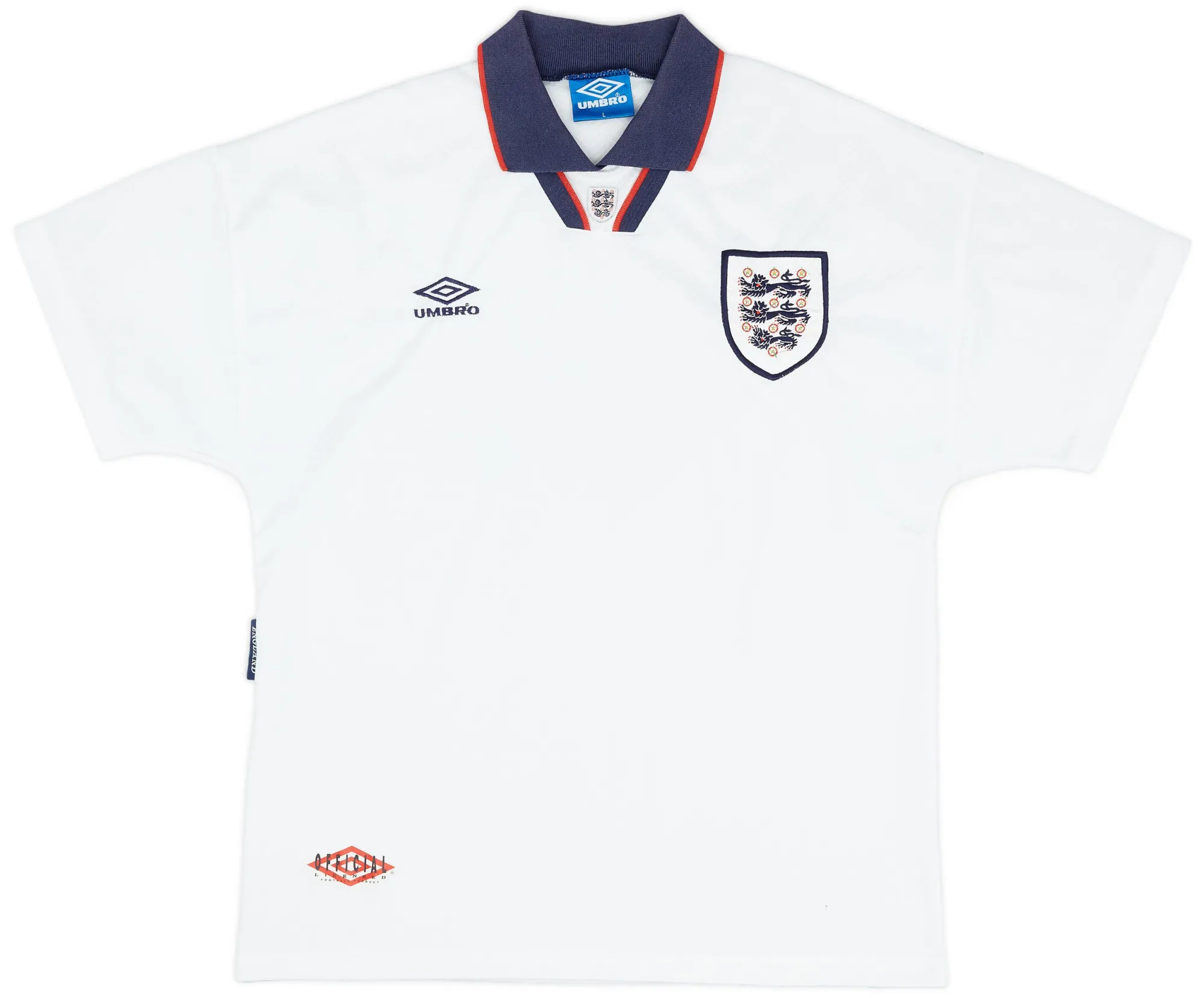 Umbro England Mens SS Home Shirt 1993