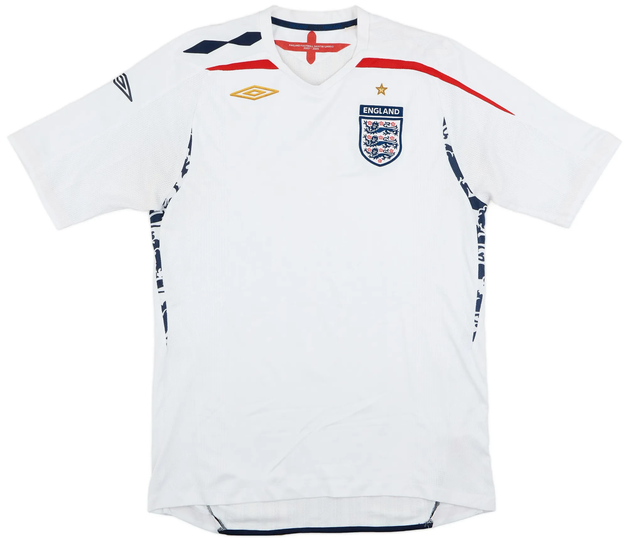 Umbro England Mens SS Home Shirt 2007