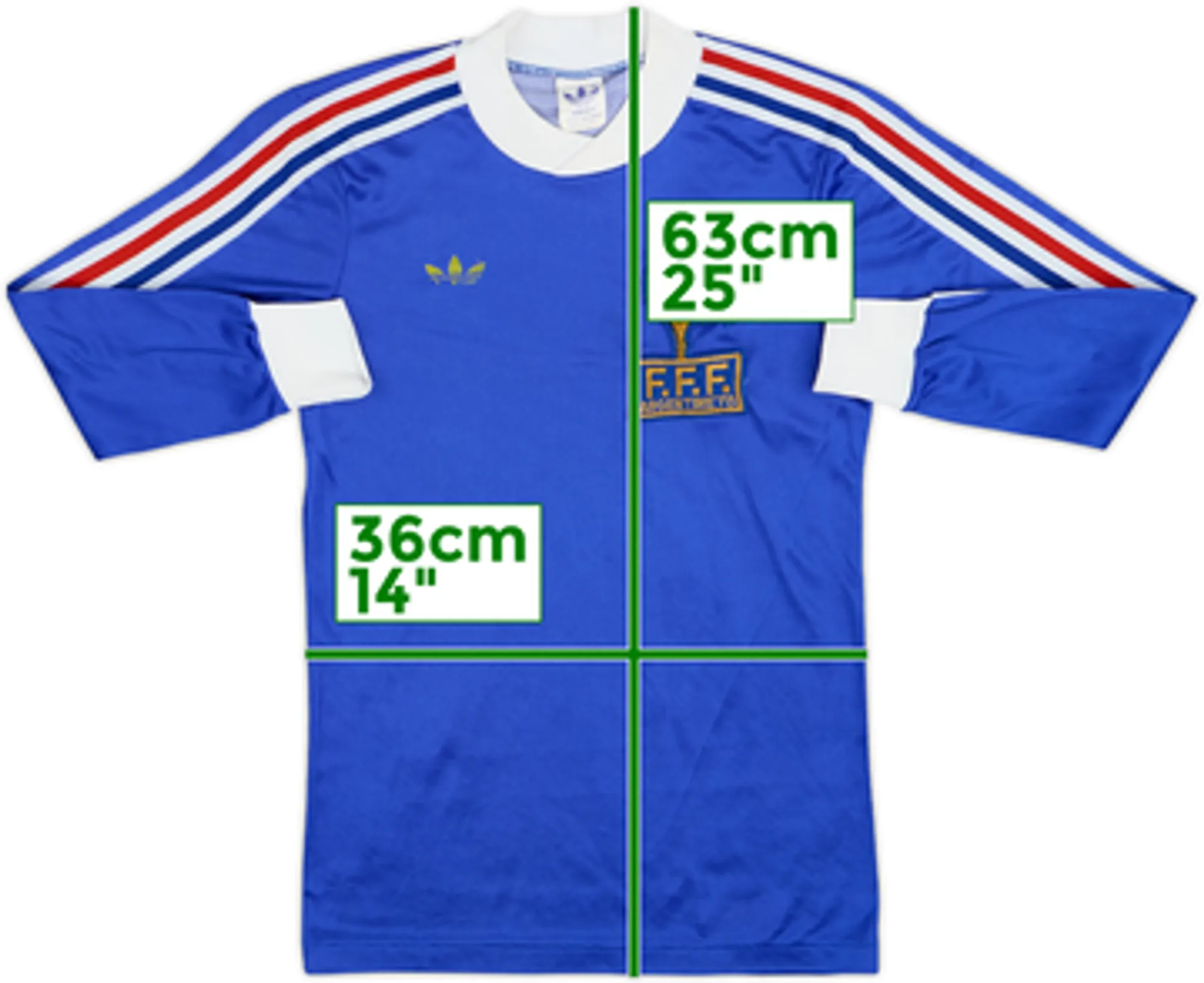 adidas France Boys LS Home Shirt 1978