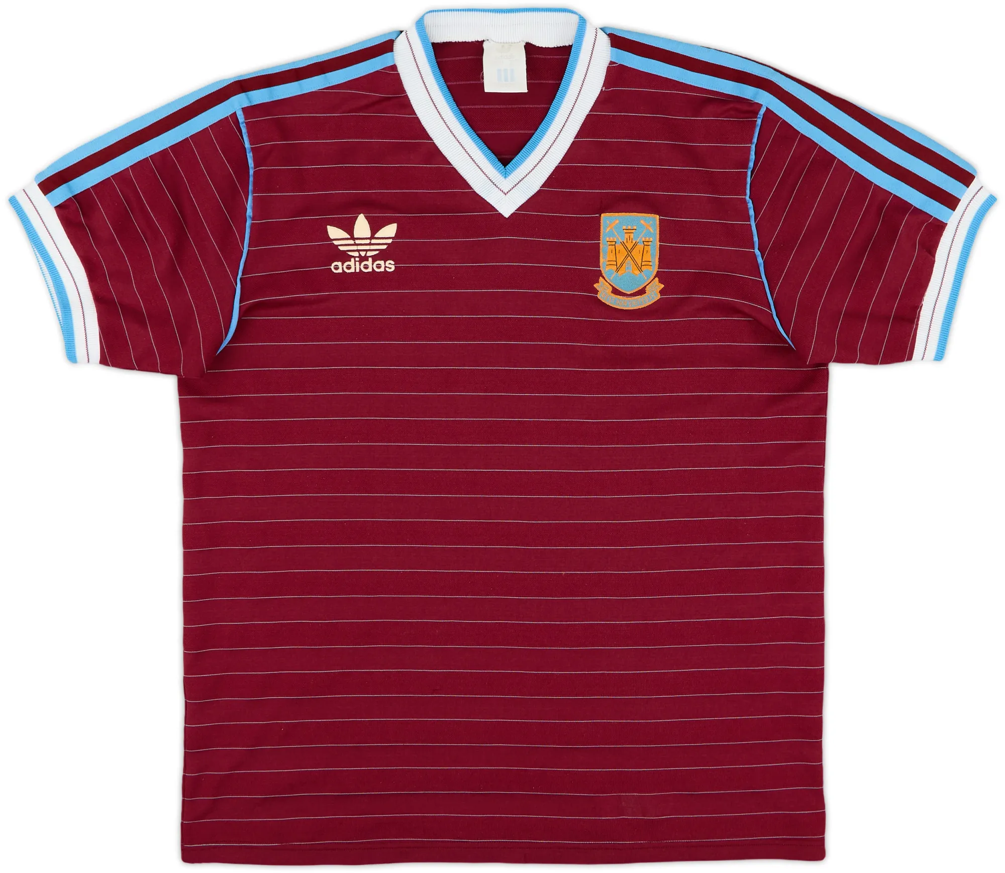 adidas West Ham United Mens SS Home Shirt 1985/87