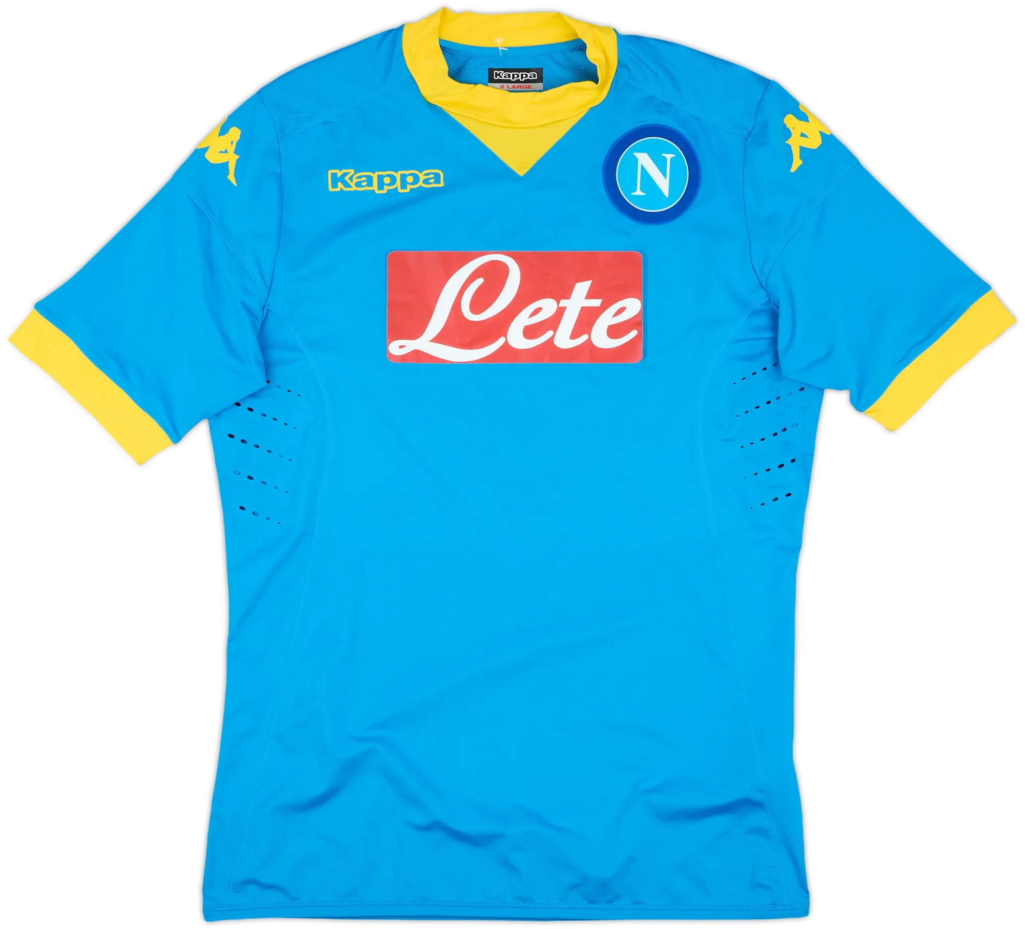 Kappa Napoli Mens SS Goalkeeper Player Issue Home Shirt 2015/16