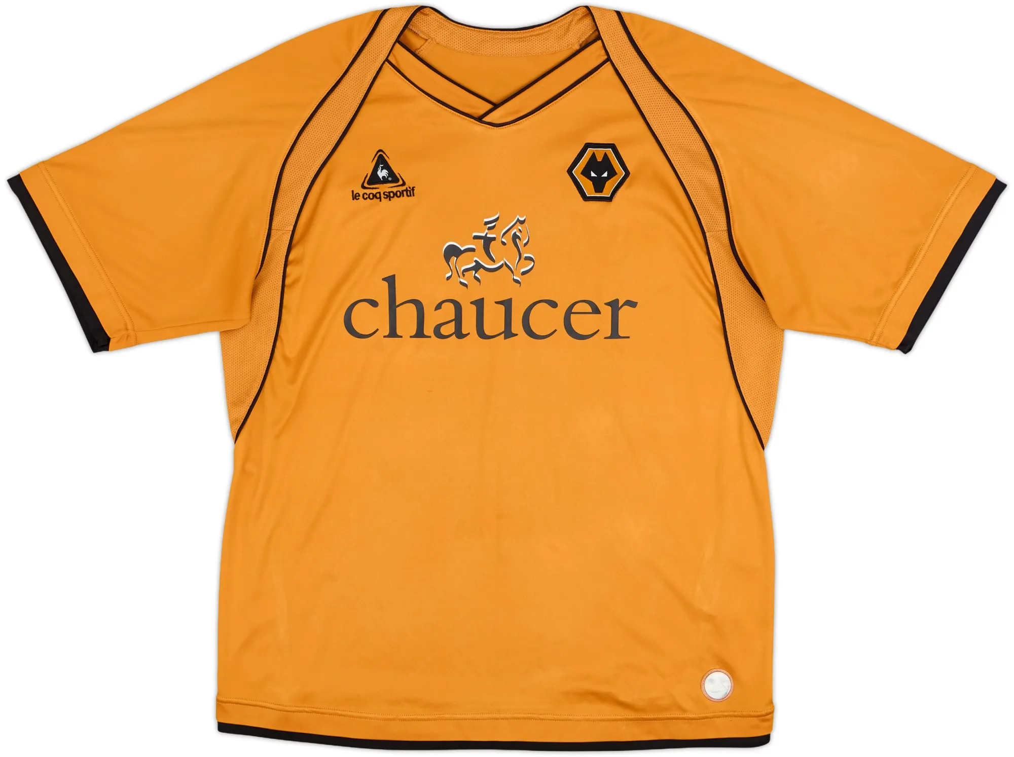 LeCoqSportif Wolverhampton Wanderers Mens SS Home Shirt 2006/08
