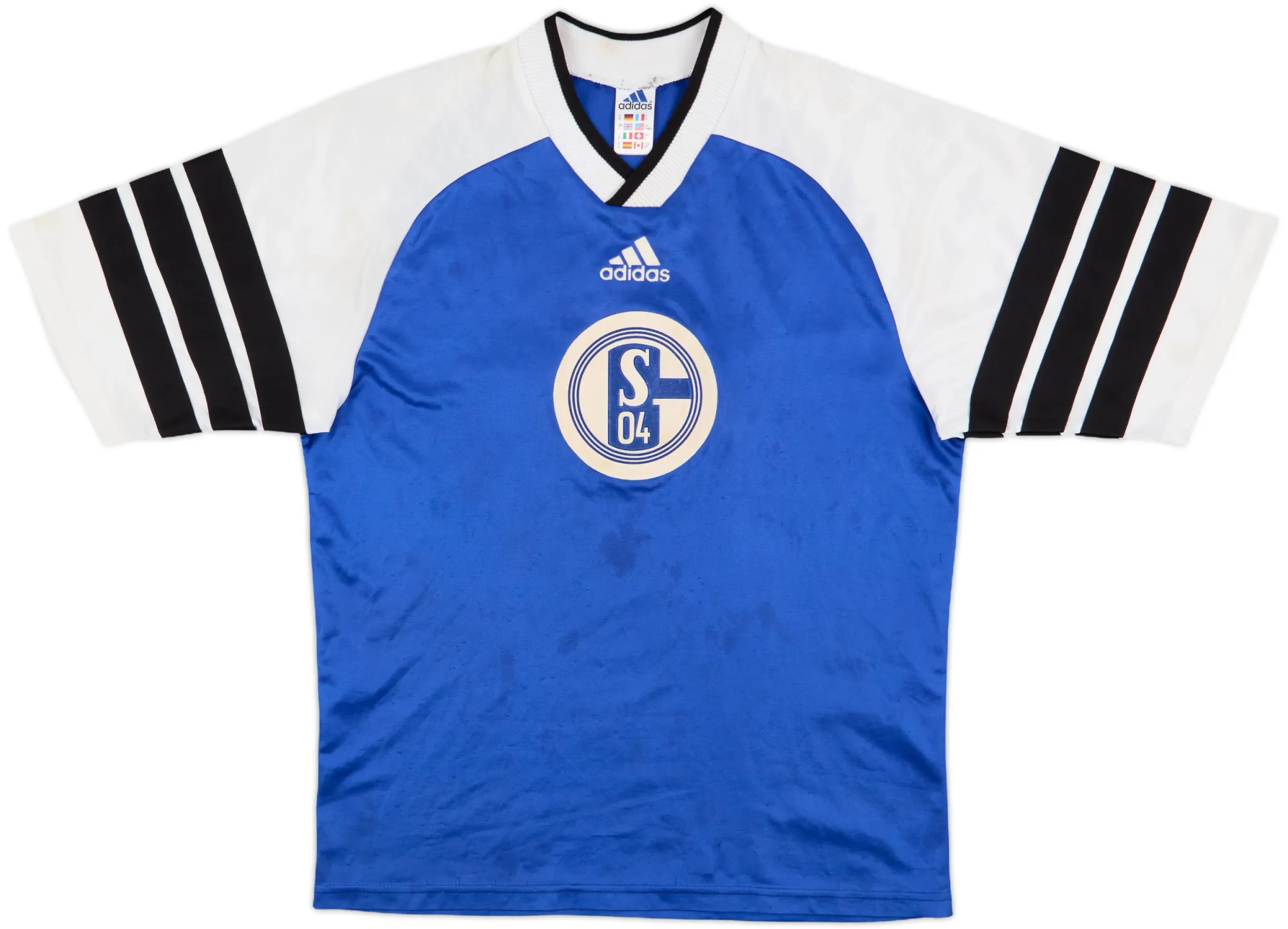 adidas Schalke 04 Mens SS Home Shirt 1998/99