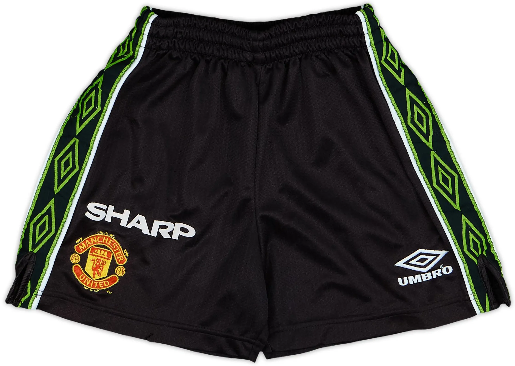 Umbro Manchester United Boys Goalkeeper Home Shorts 1998/99