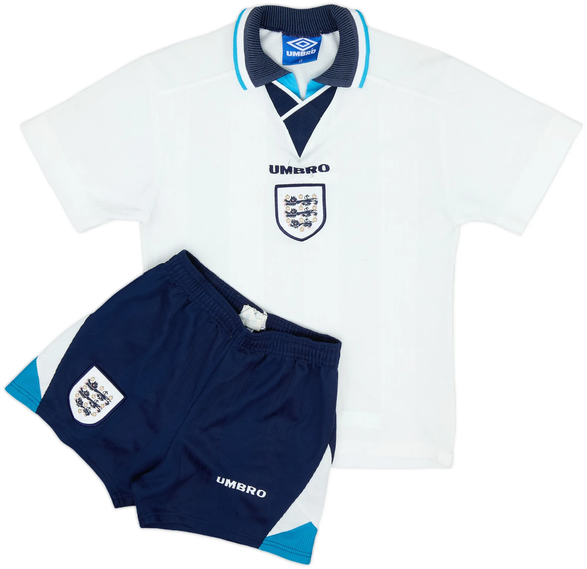 Umbro England Boys SS Home Mini Kit 1995