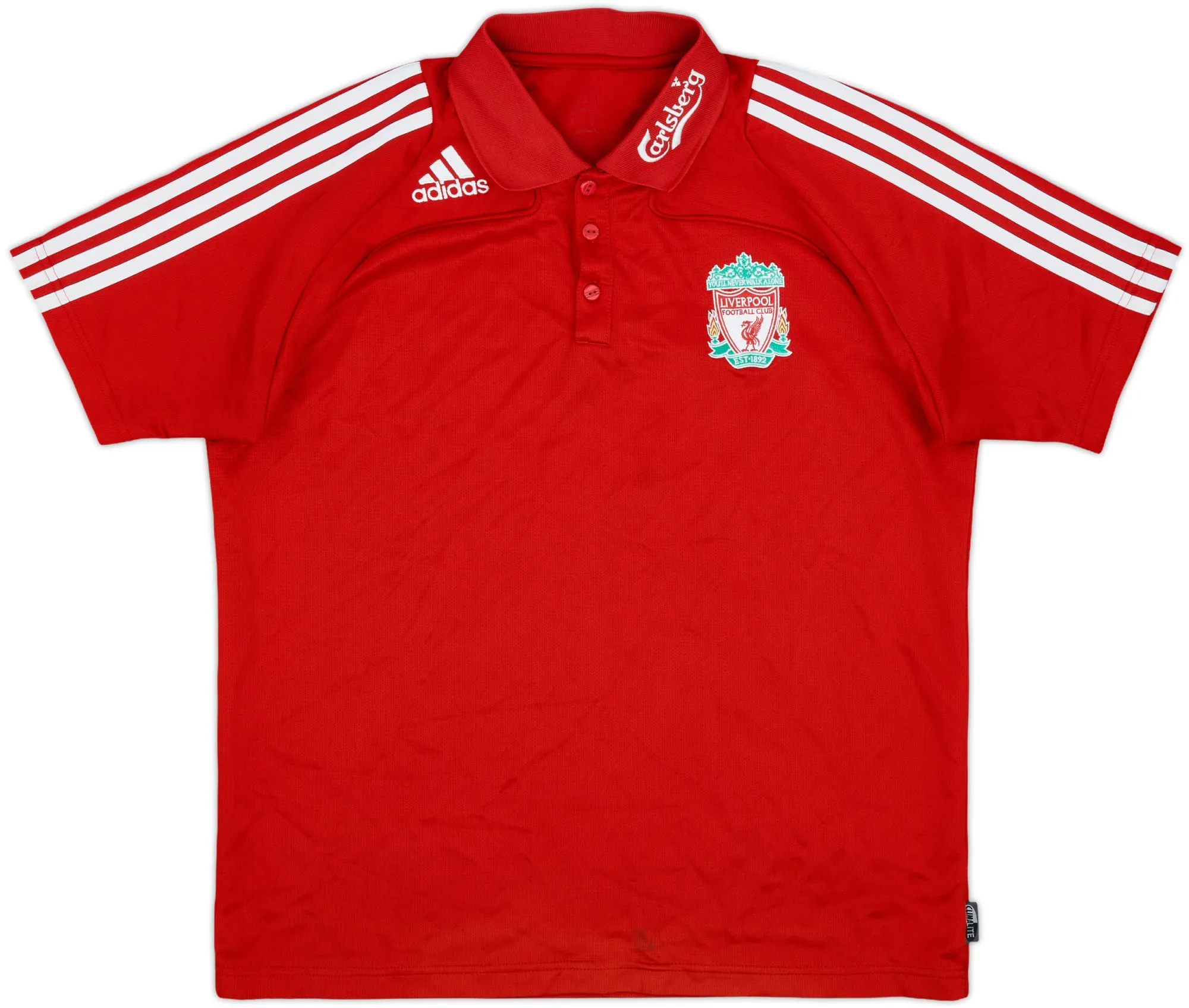 2008-09 Liverpool adidas Polo Shirt - 7/10 - (L)