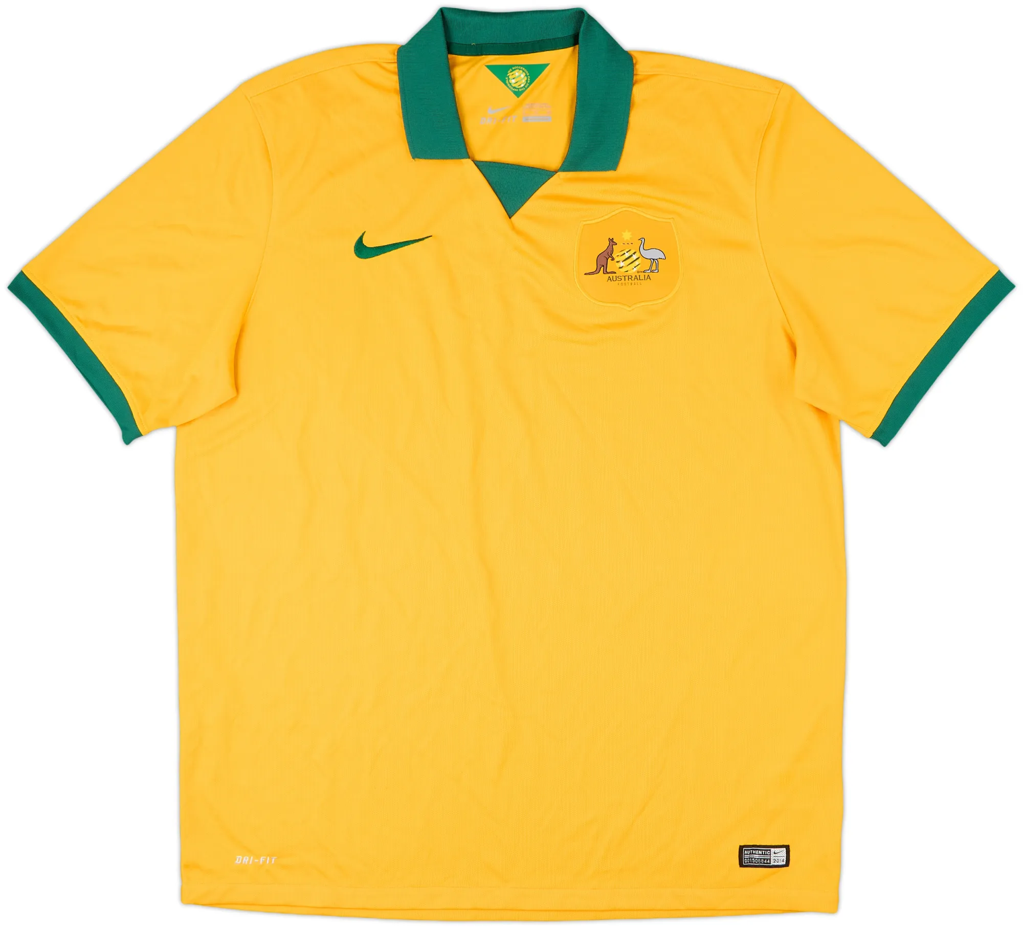 Nike Australia Mens SS Home Shirt 2014