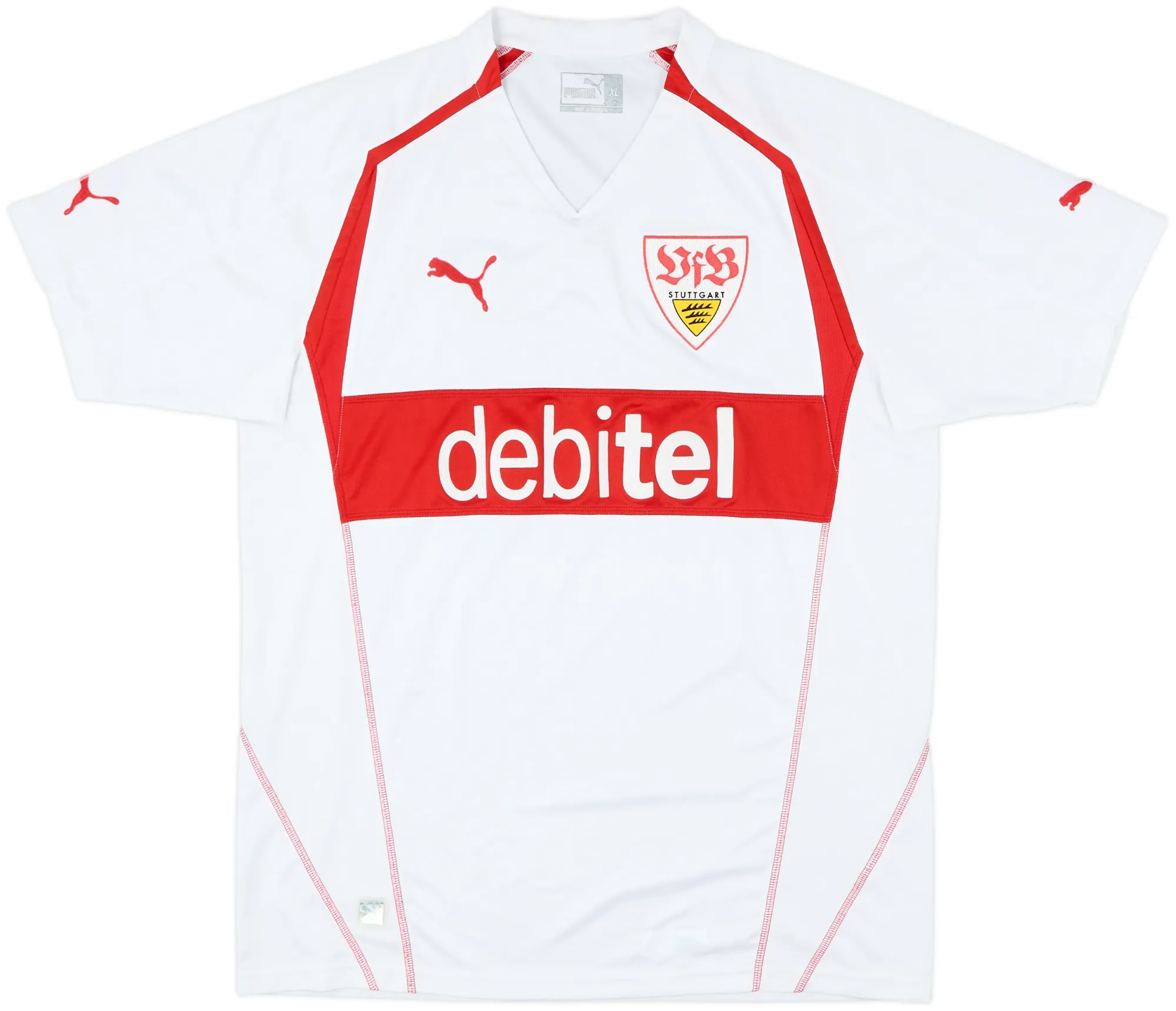 Puma Stuttgart Mens SS Home Shirt 2004/05