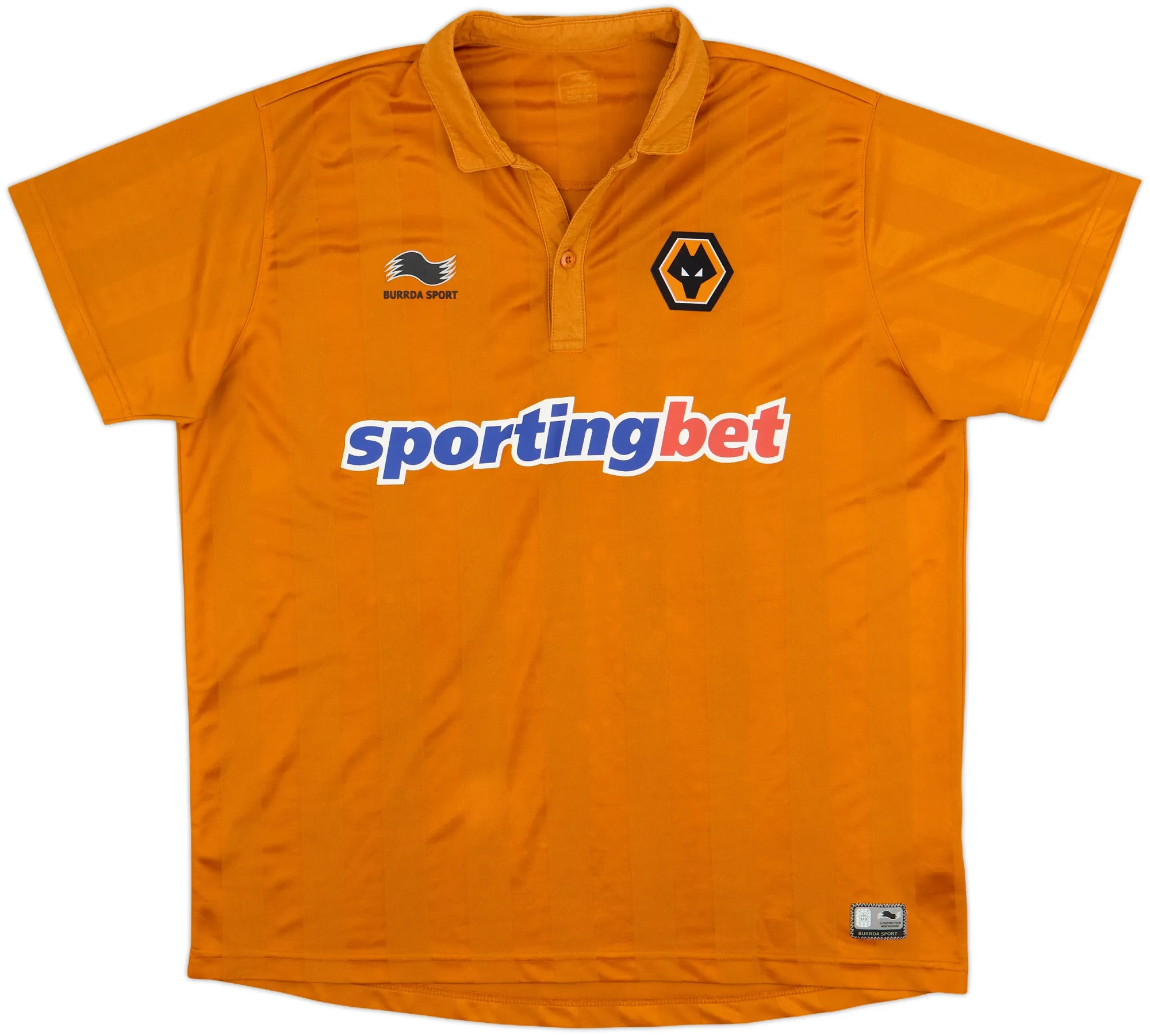 Burrda Wolverhampton Wanderers Mens SS Home Shirt 2012/13
