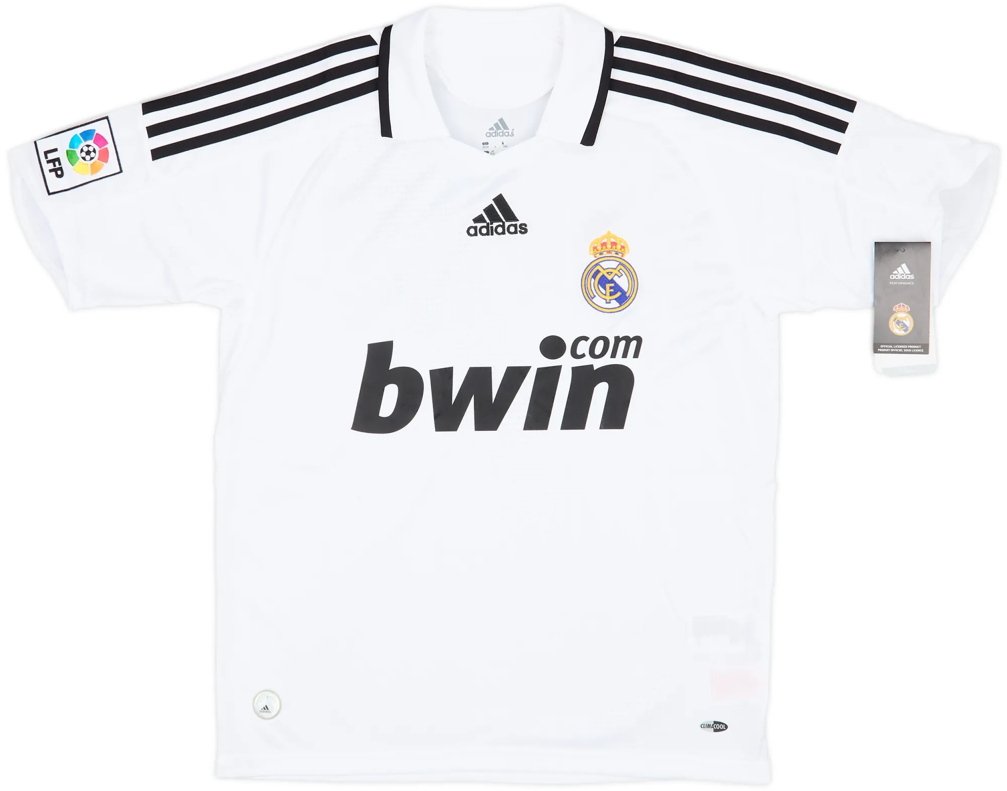 adidas Real Madrid Boys SS Home Shirt 2008/09