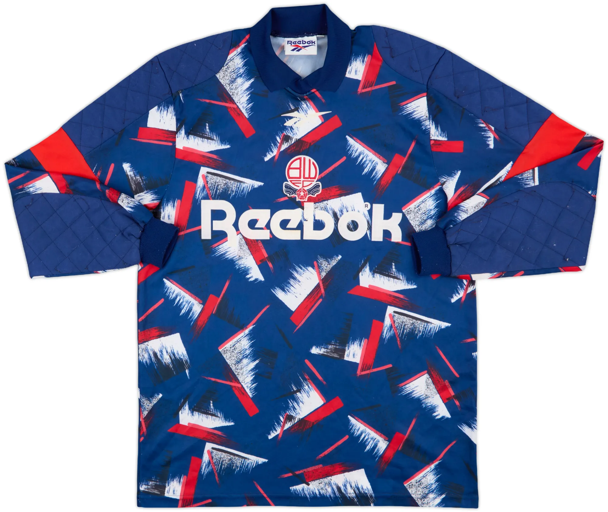 Reebok Bolton Wanderers Mens LS Goalkeeper Home Shirt 1993/95