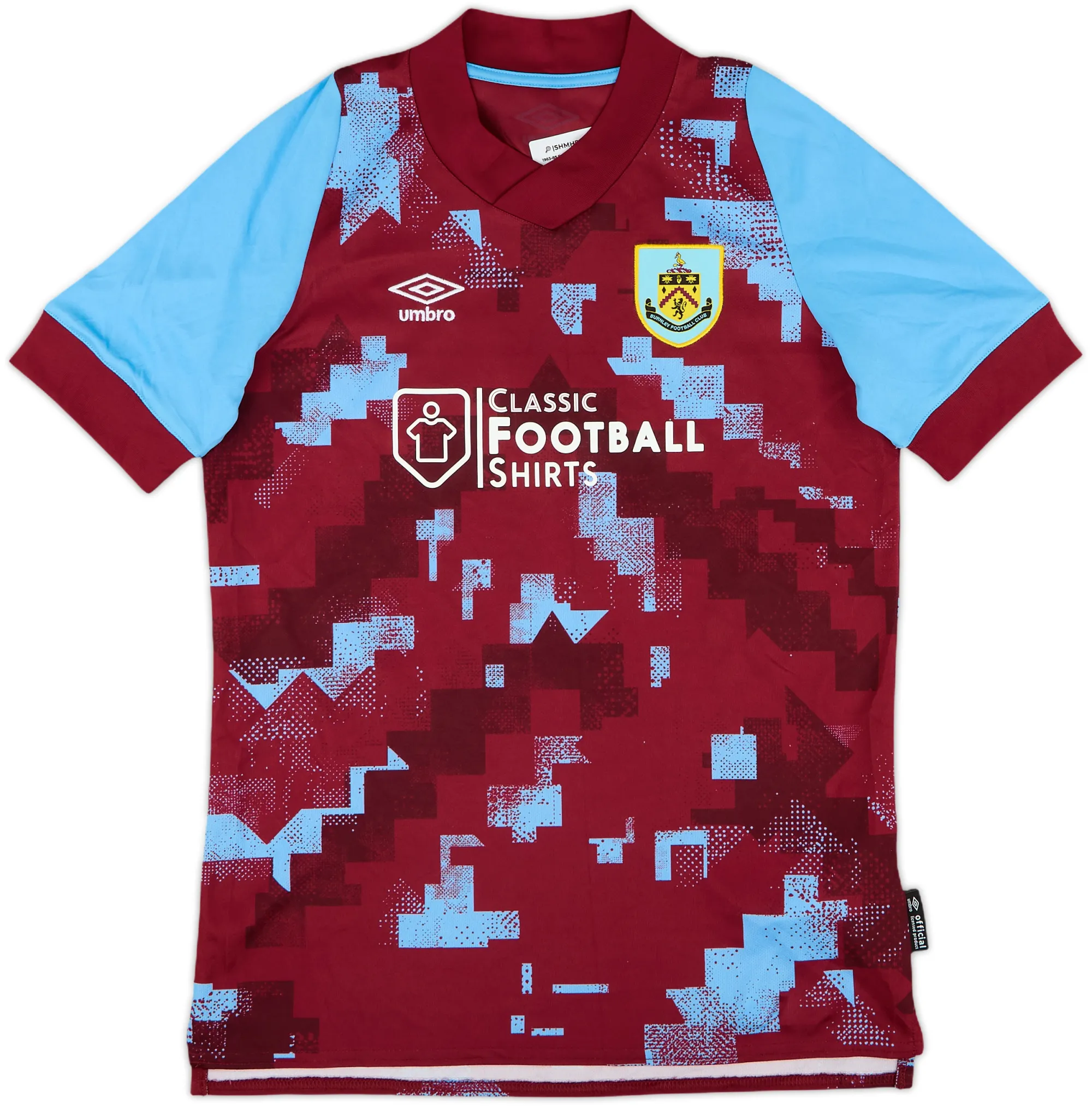 Umbro Burnley Boys SS Home Shirt 2022/23
