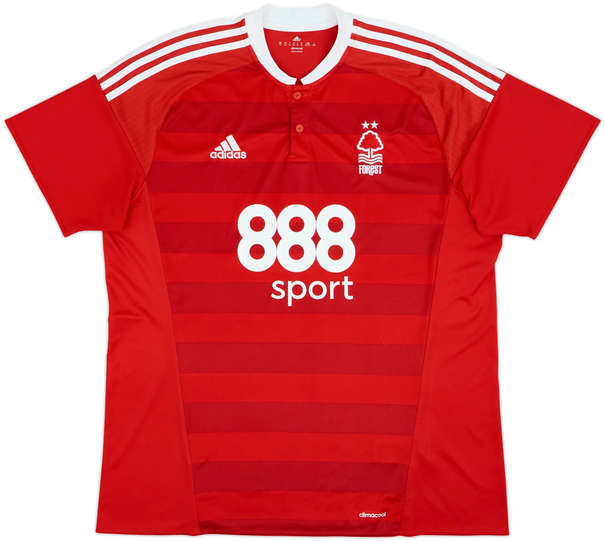 adidas Nottingham Forest Mens SS Home Shirt 2016/17