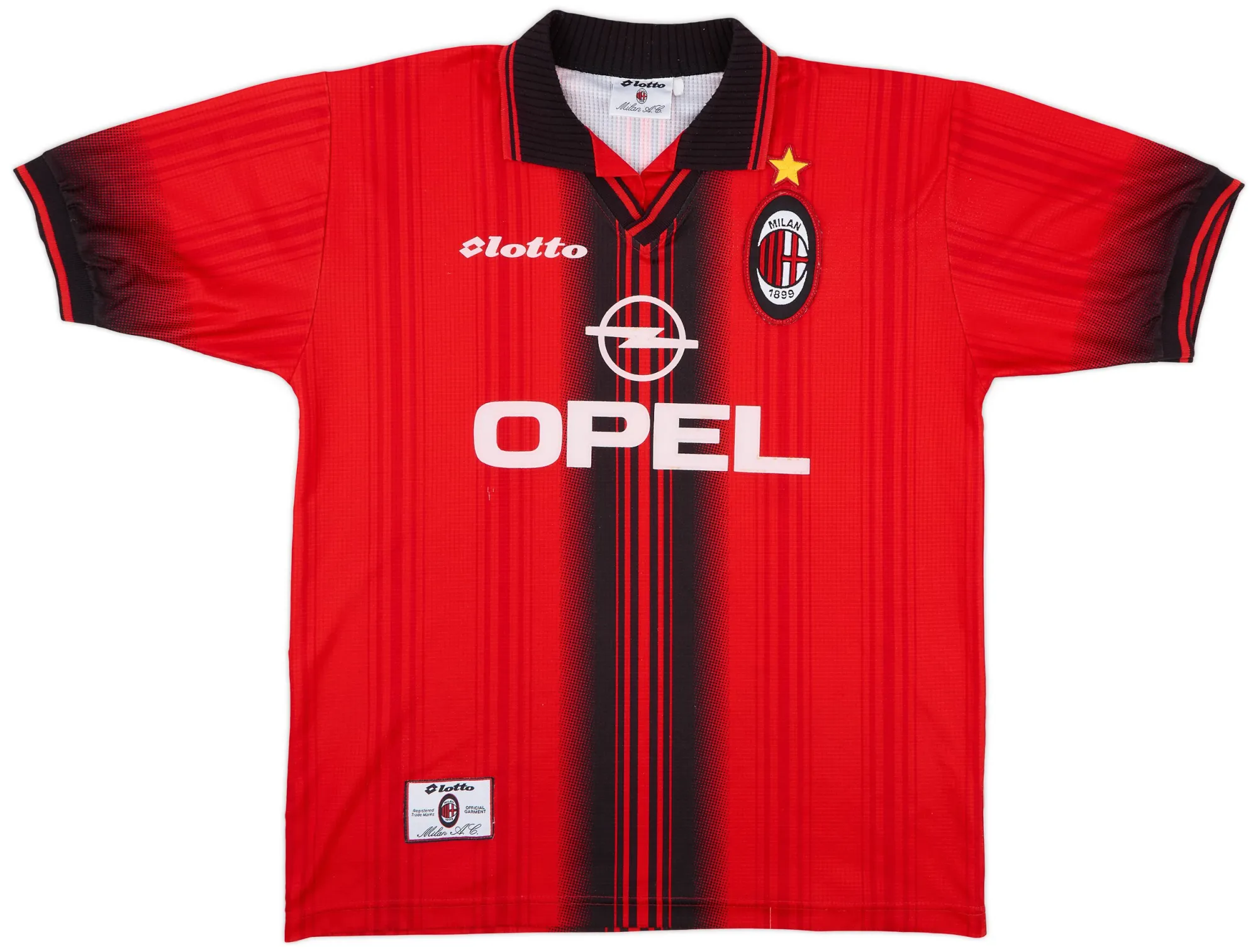 Lotto AC Milan Mens SS Fourth Shirt 1997/98