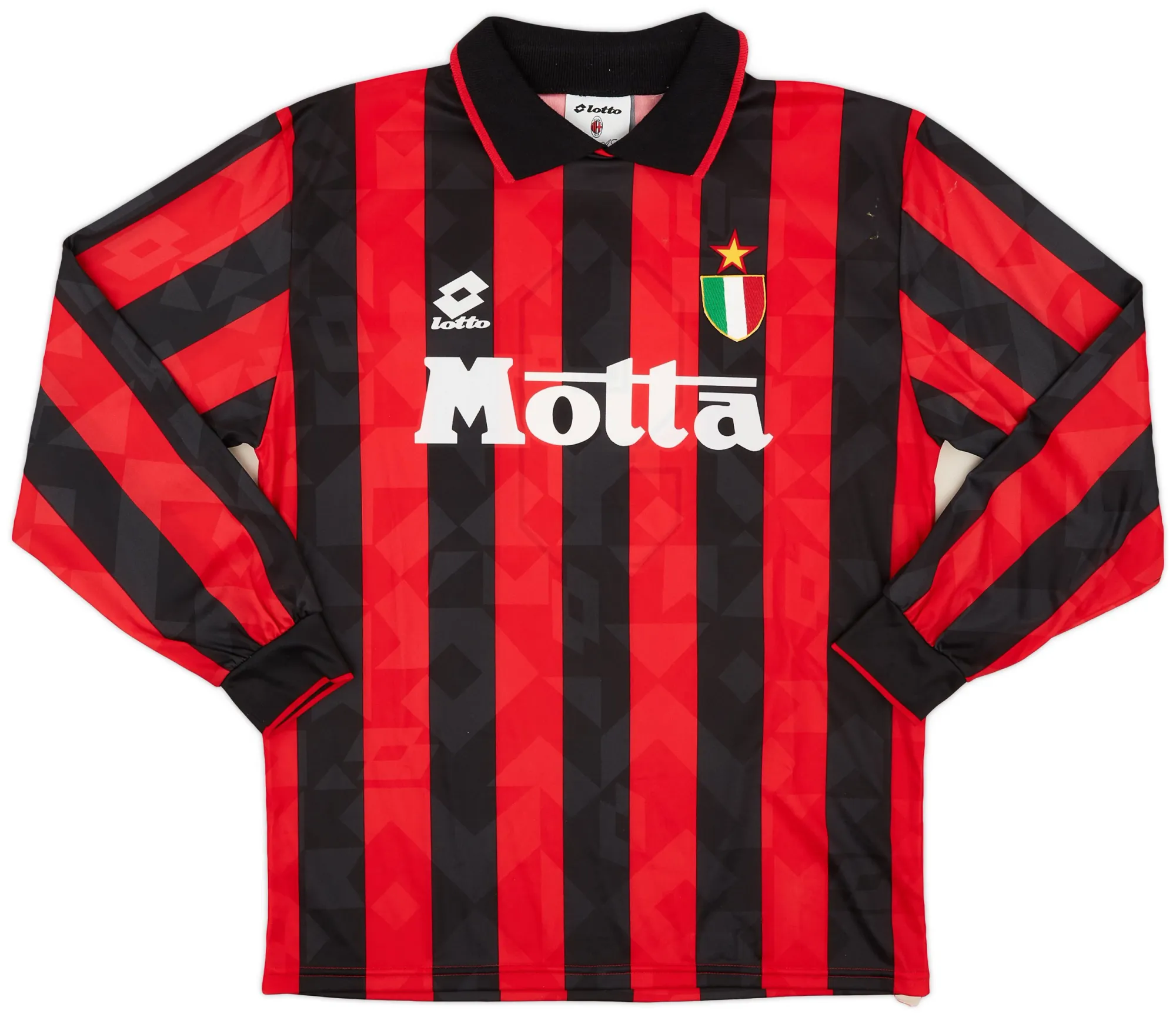Lotto AC Milan Mens LS Home Shirt 1993/94