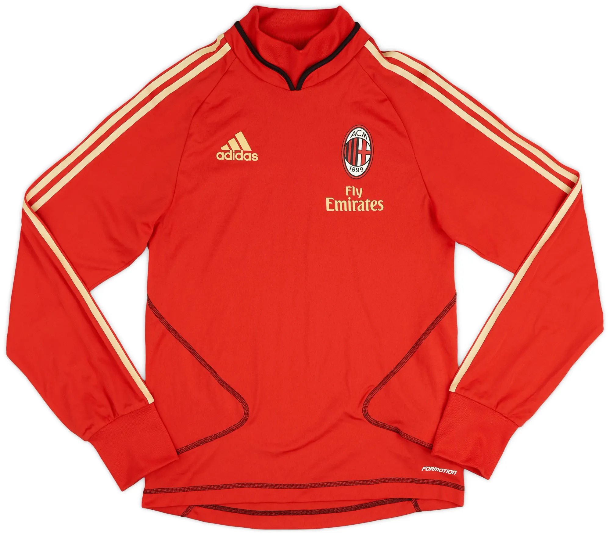 adidas AC Milan Mens LS Home Shirt 2010/11