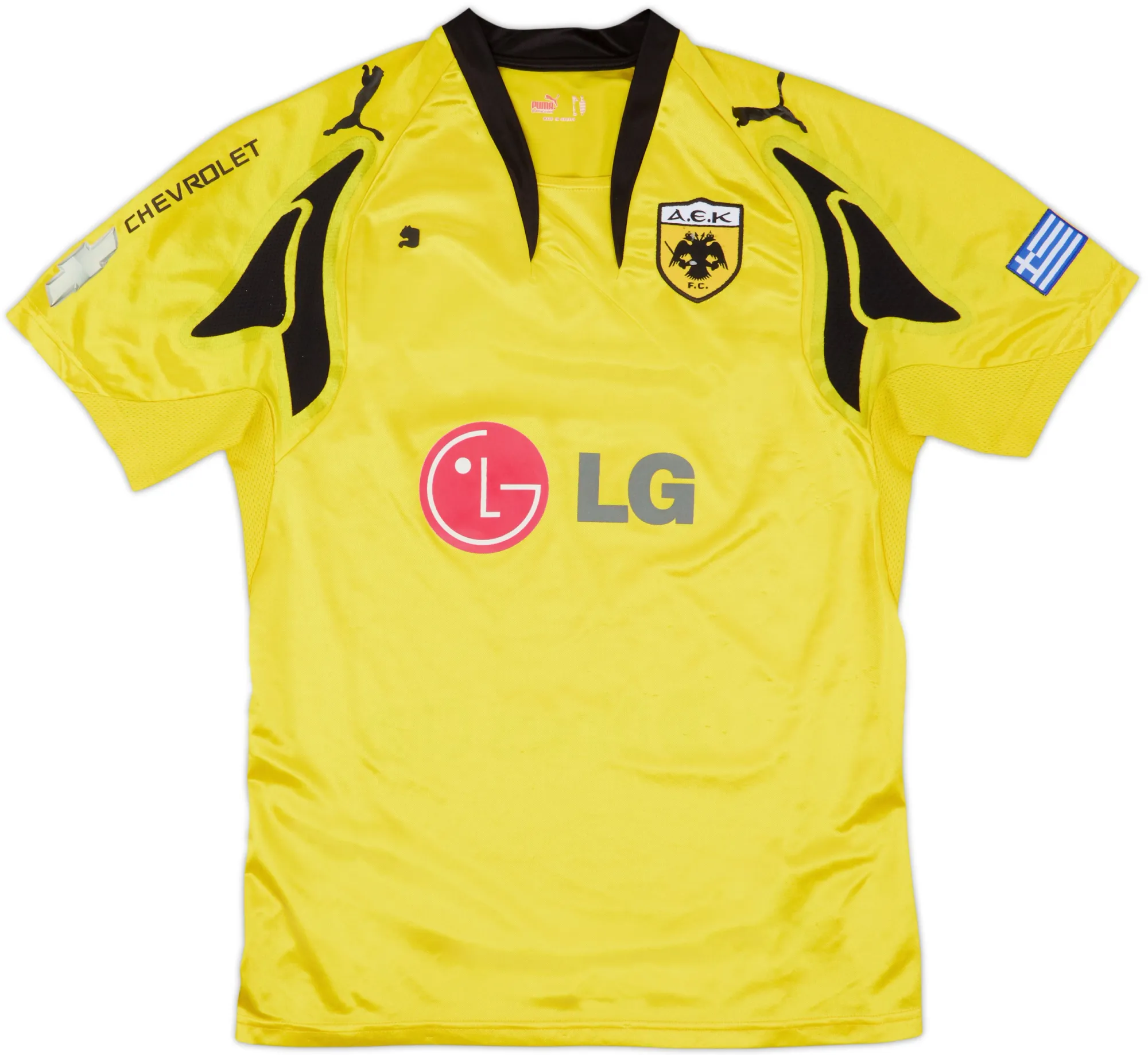 Puma AEK Athens Mens SS Home Shirt 2007/08