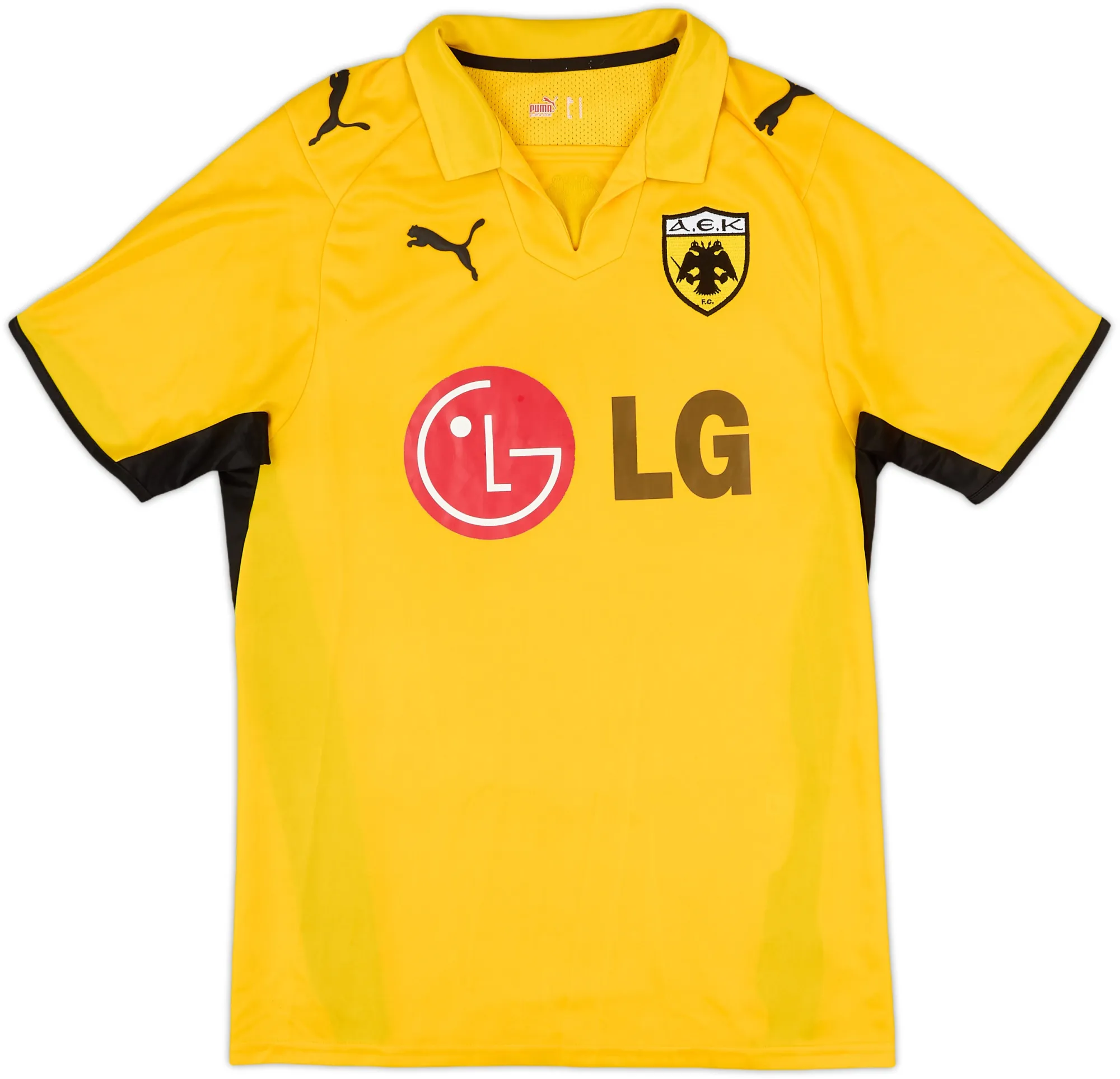 Puma AEK Athens Mens SS Home Shirt 2008/09