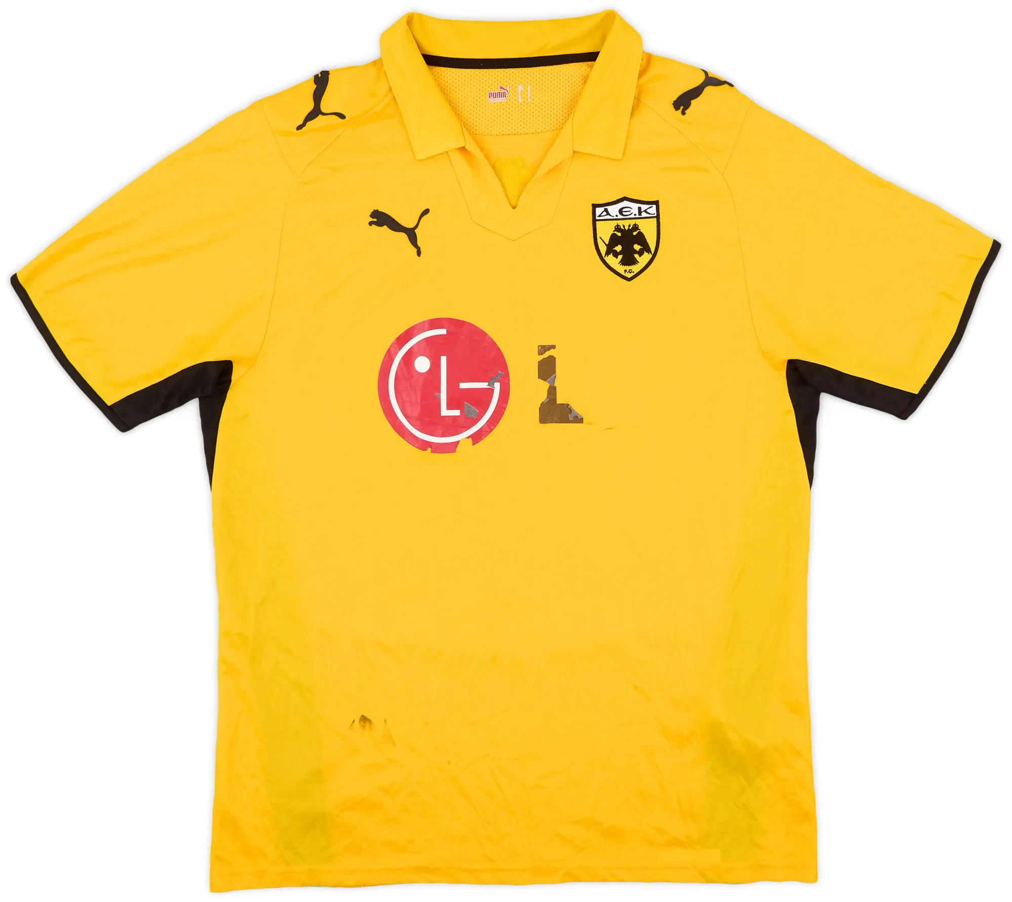 Puma AEK Athens Mens SS Home Shirt 2008/09