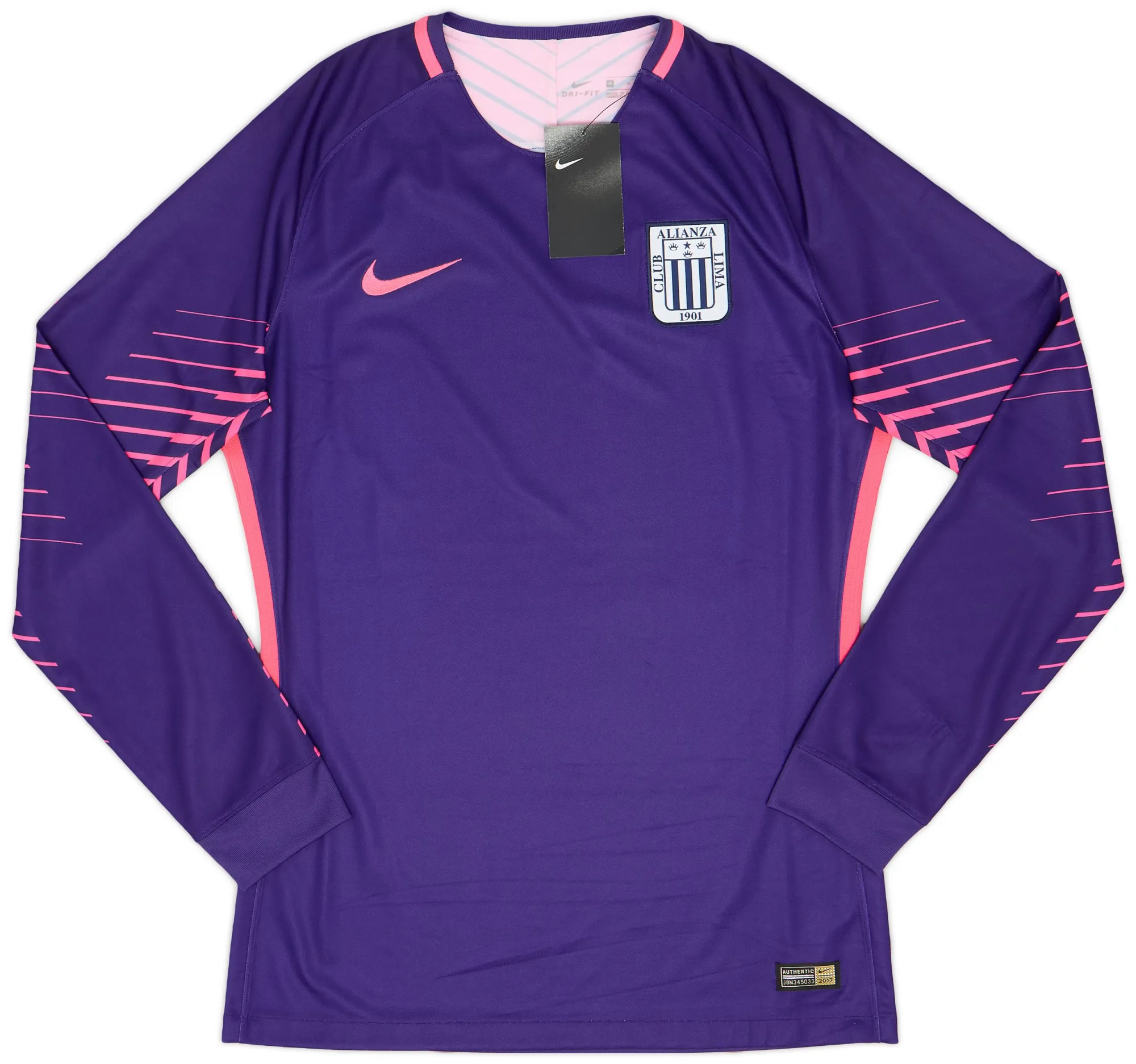 Nike Alianza Lima Mens LS Goalkeeper Home Shirt 2017/18