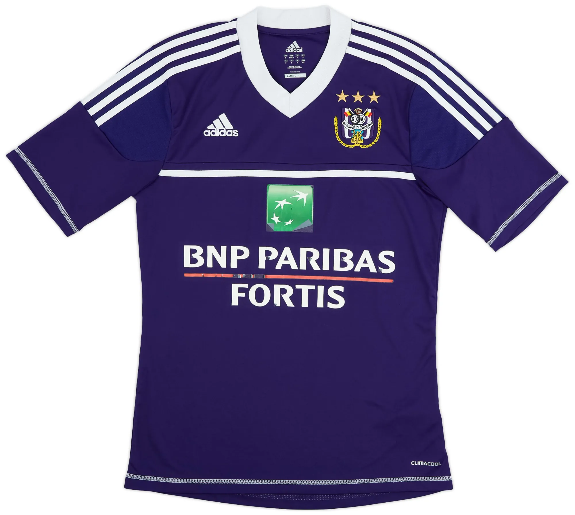 adidas Anderlecht Mens SS Home Shirt 2012/13