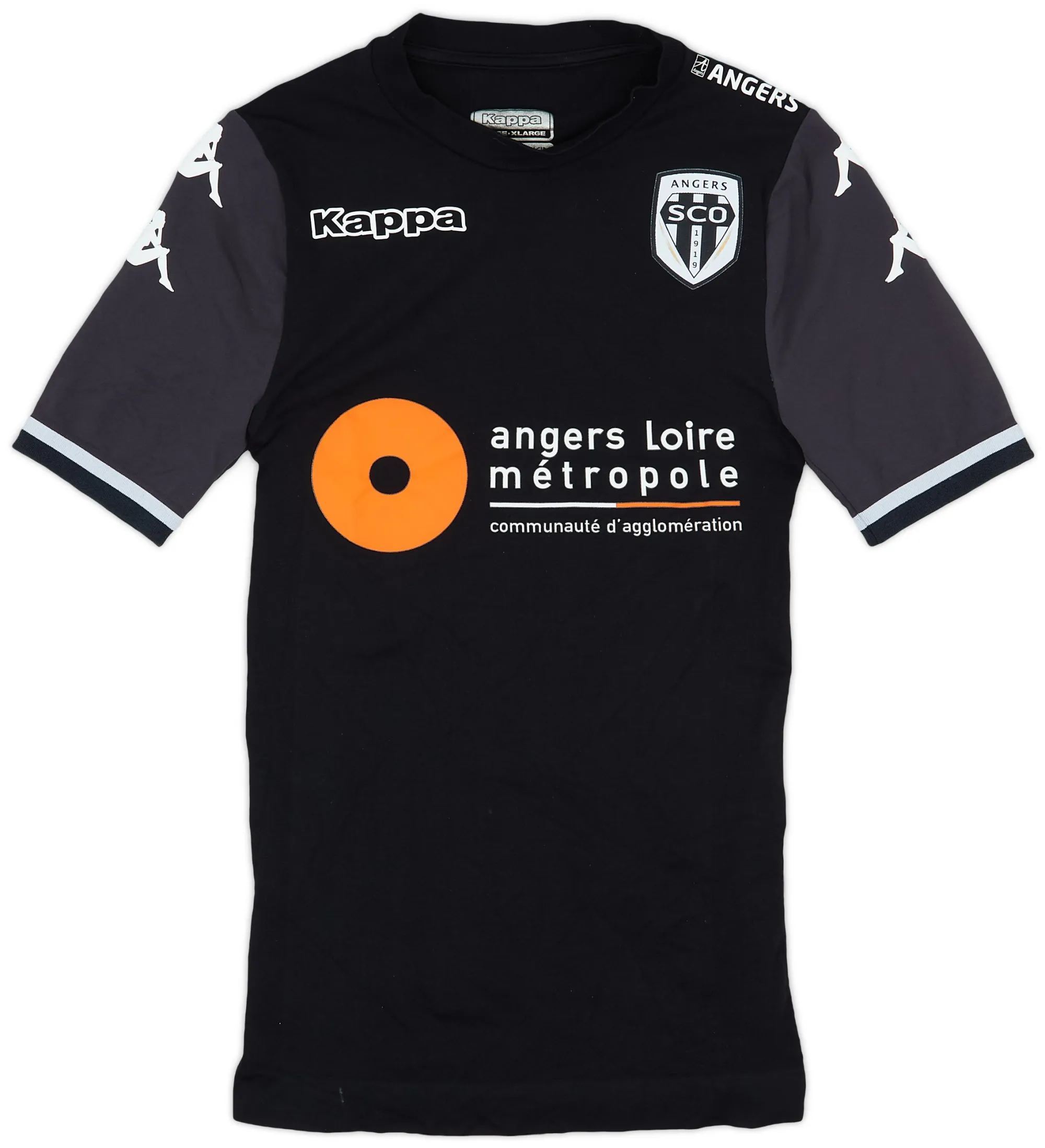 Kappa Angers Mens SS Player Issue Away Shirt 2017/18